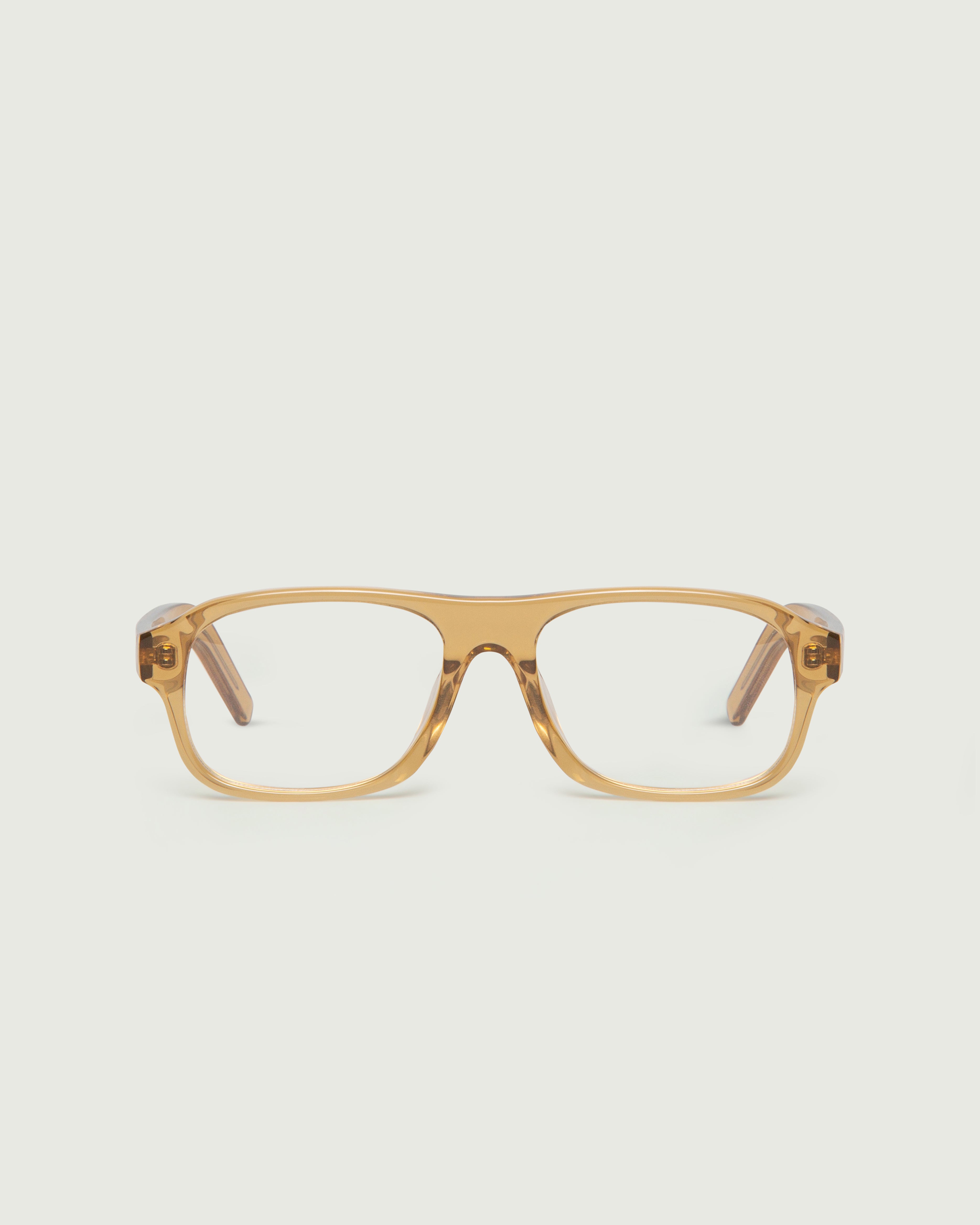 Amber::Briggs  Eyeglasses square yellow acetate front