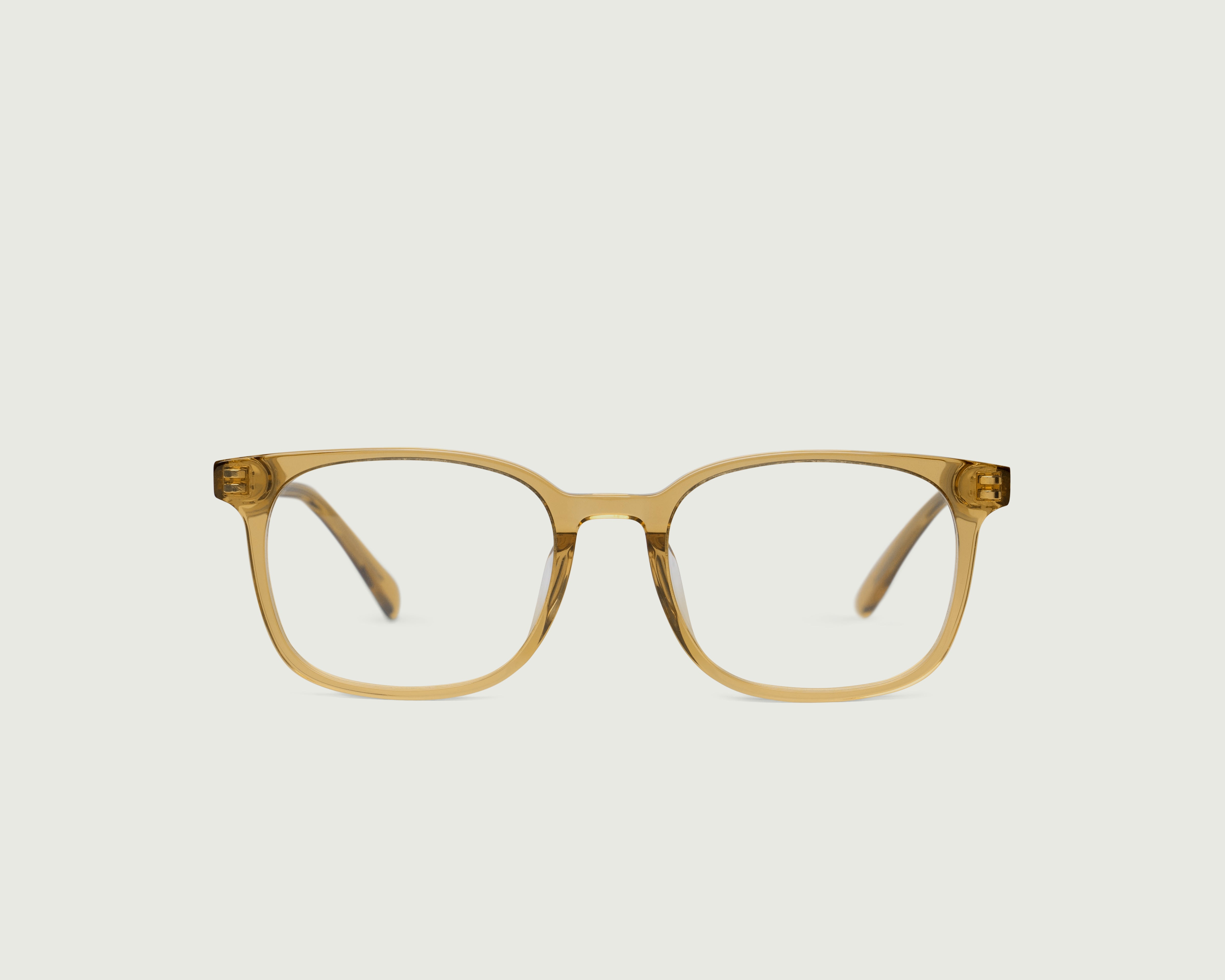 Amber::Walker Eyeglasses square yellow acetate front