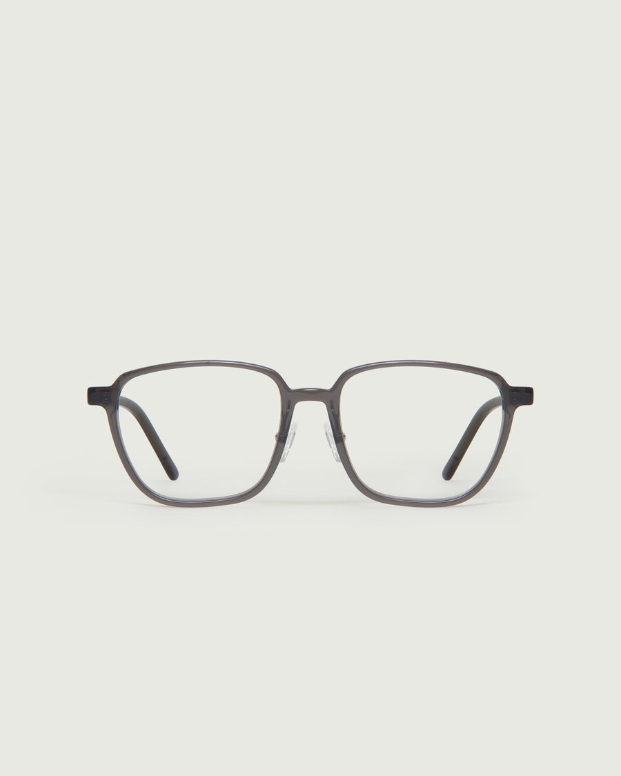 Jensen Wide Eyeglasses square black plant-based front