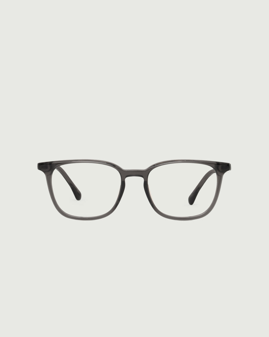 Red Eyeglasses square Black acetate front