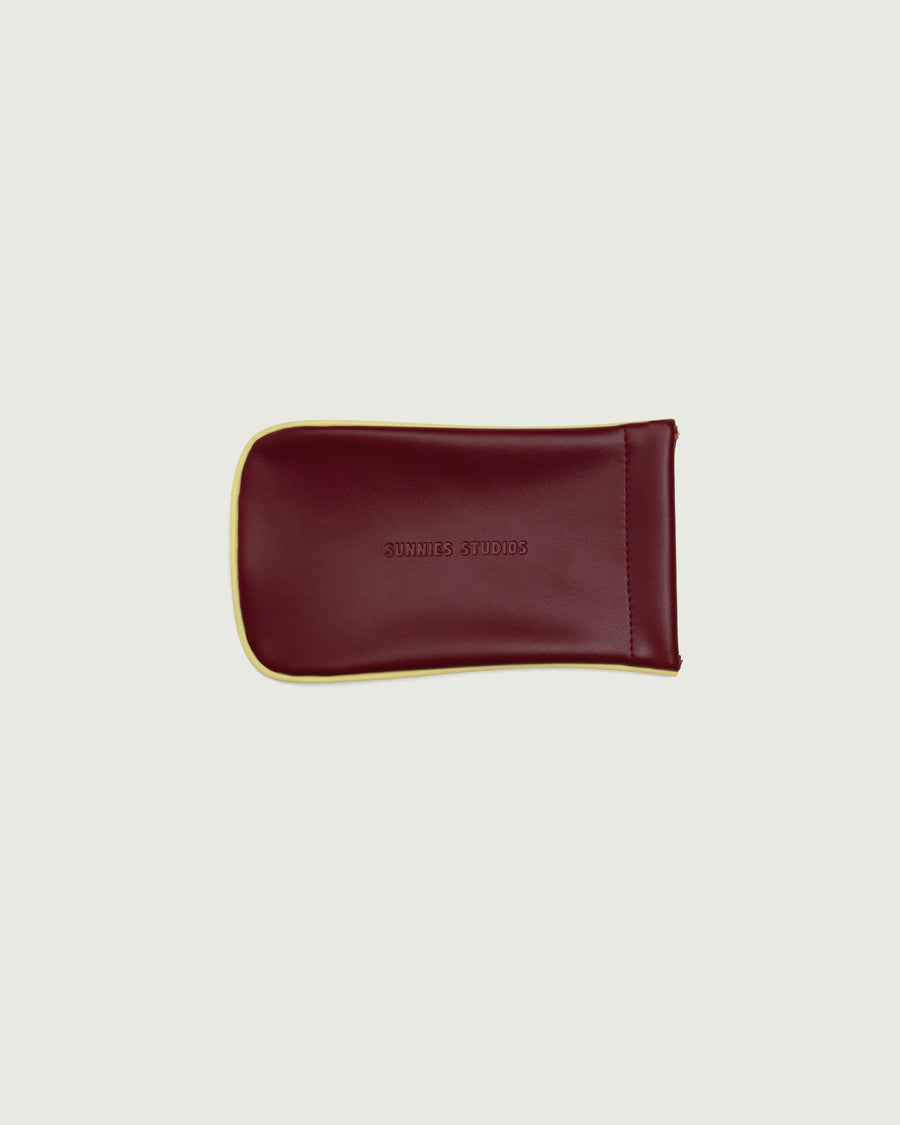 Two Tone Sac Eyewear case red  front