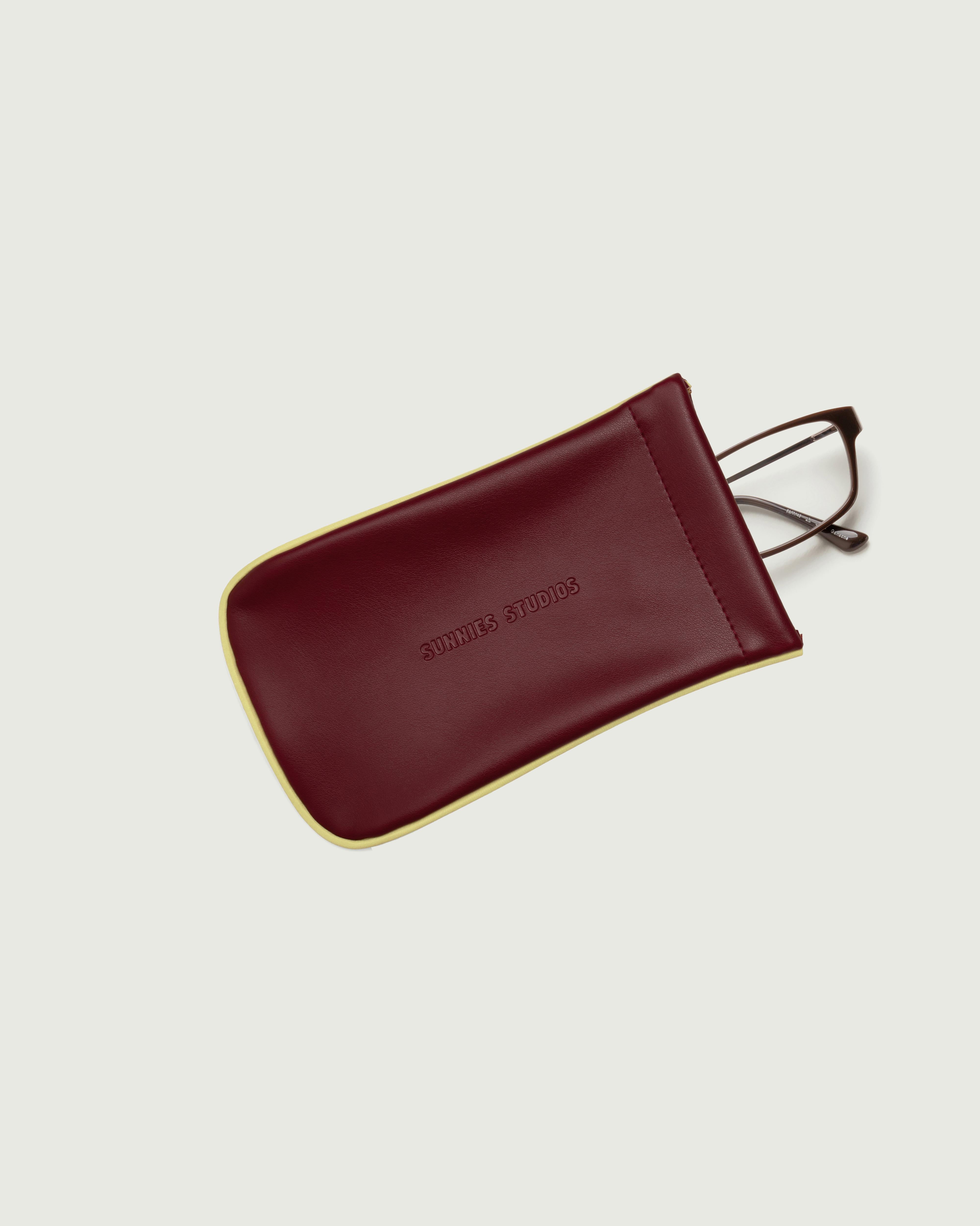 Two Tone Sac Eyewear case red
