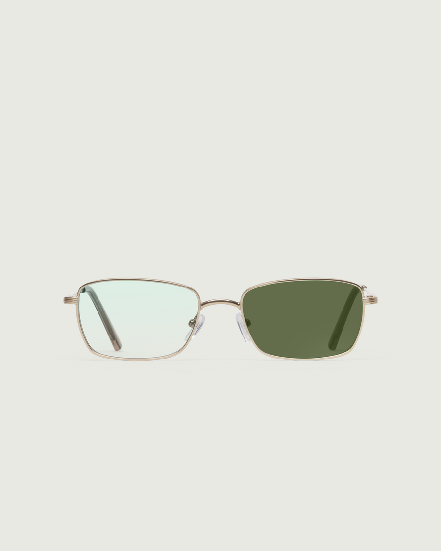 Austin Eyeglasses rectangle Gold metal front 1