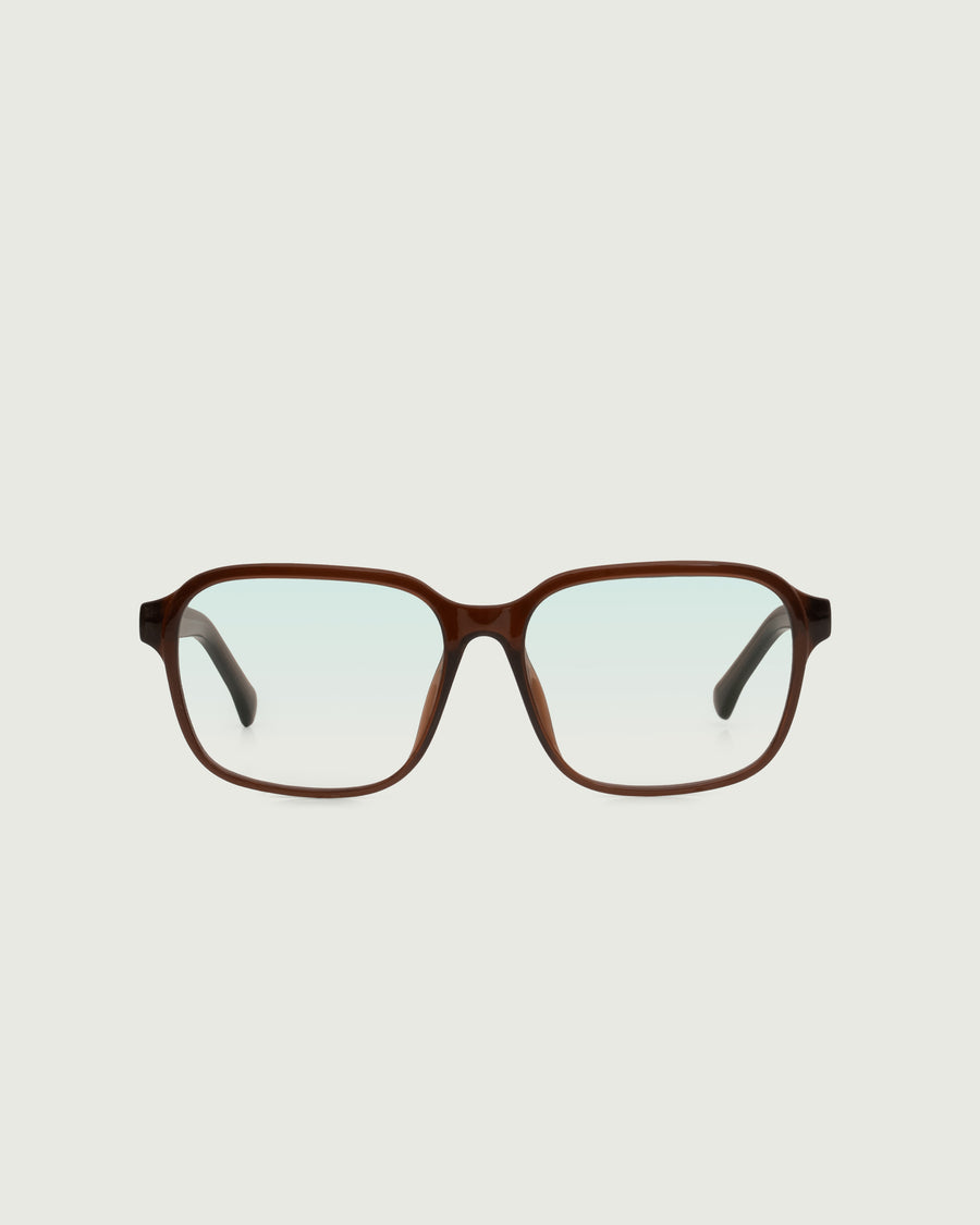 Barry Anti-Radiation Glasses square brown recycled polyester front