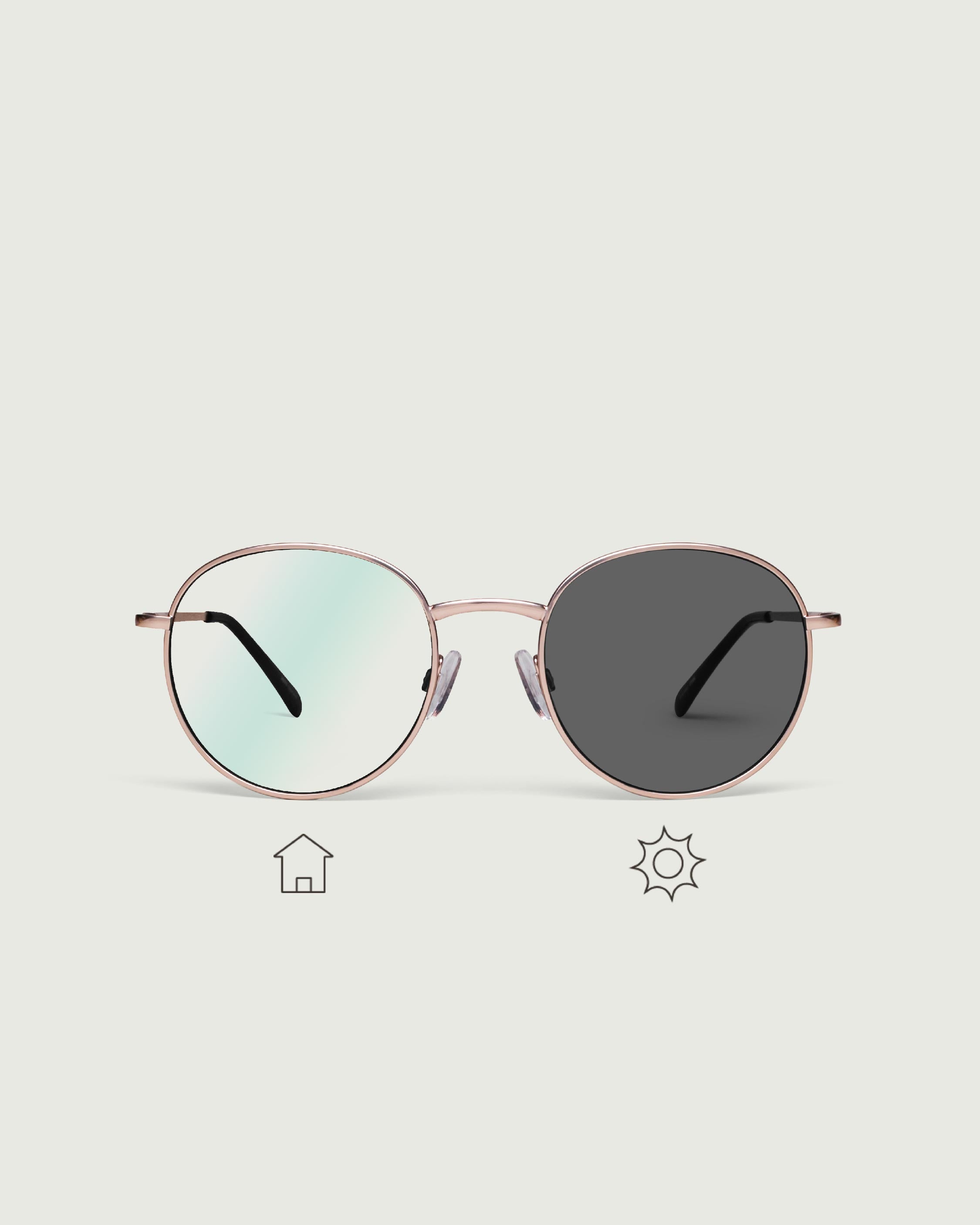 Storm Adaptive::Jett Eyeglasses round Gold metal front 1