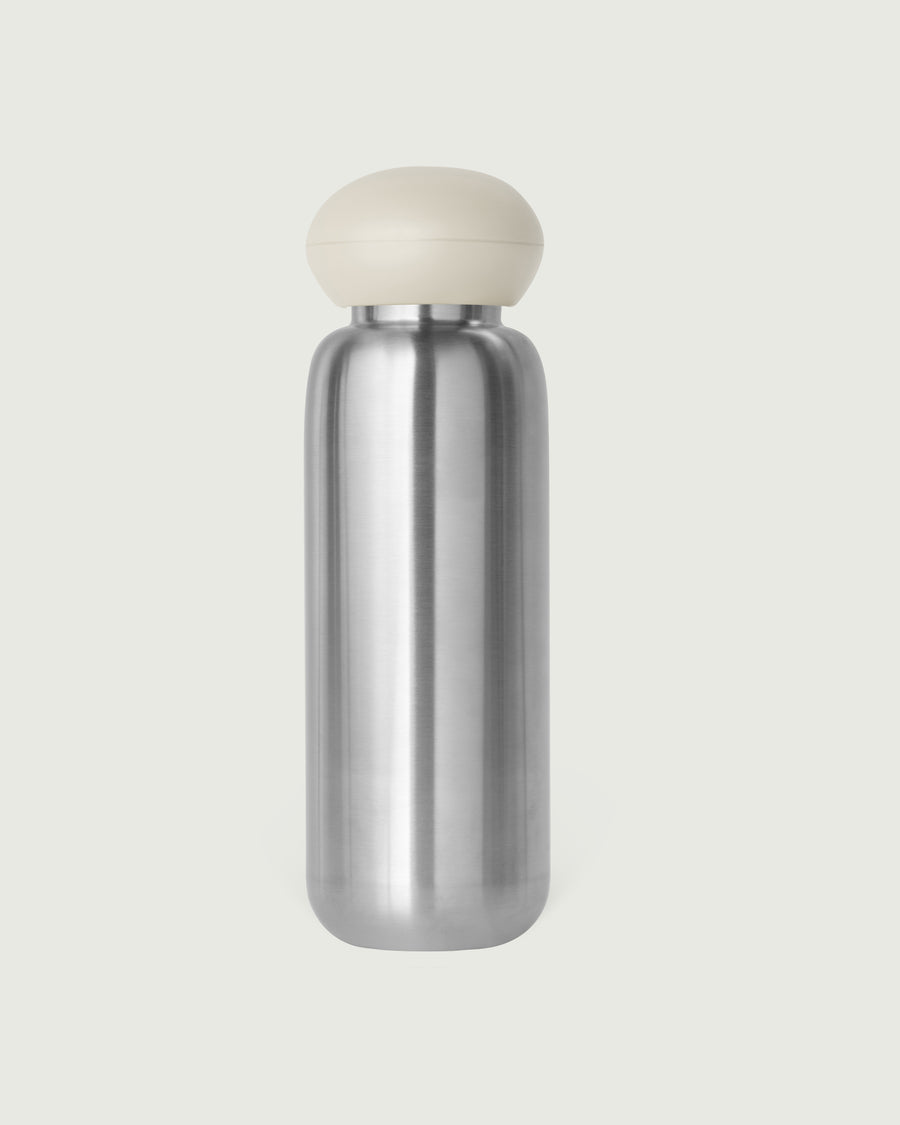 Sunnies Flask  pebble cap white  front