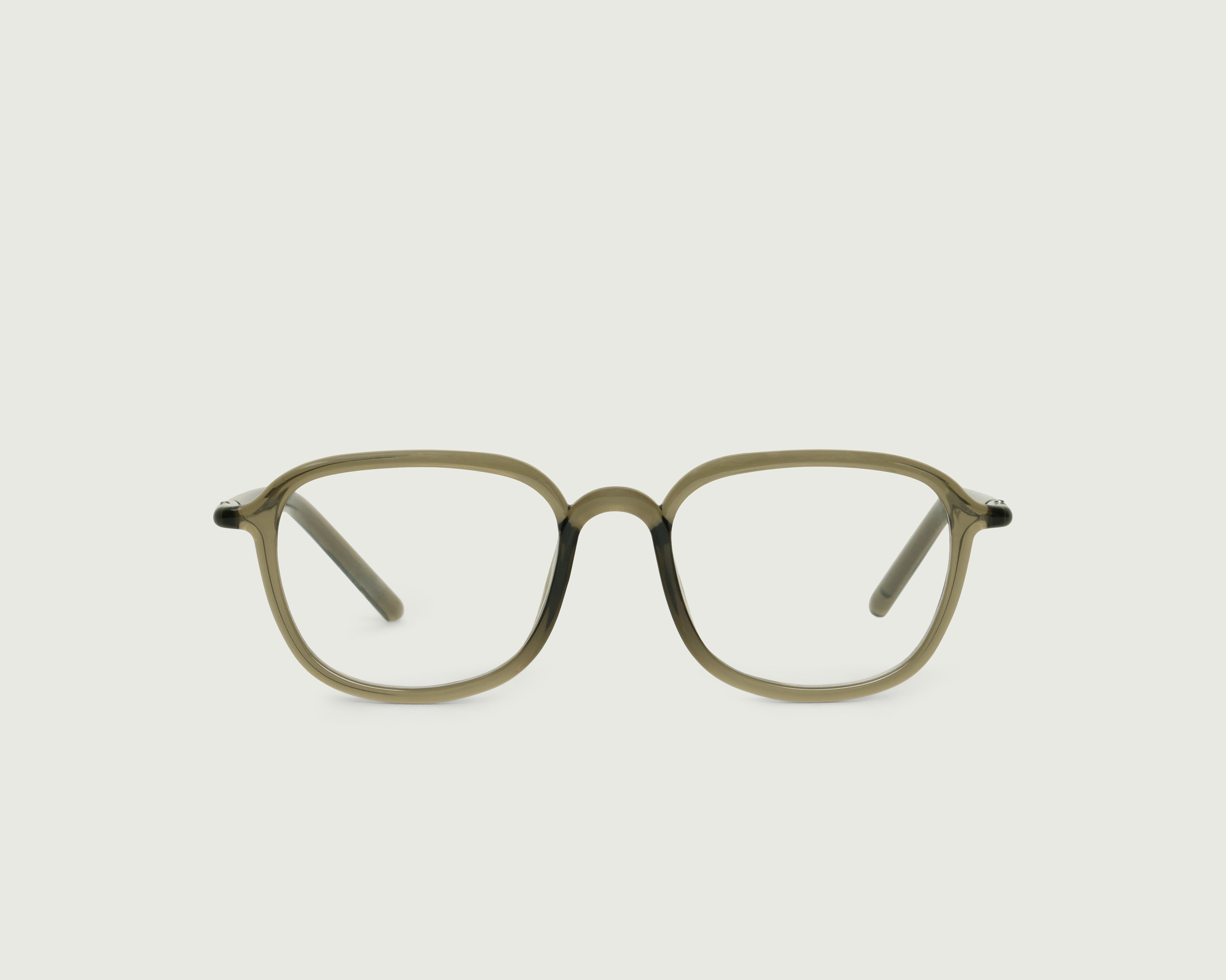 Basil::Daria Eyeglasses square green castor seed front