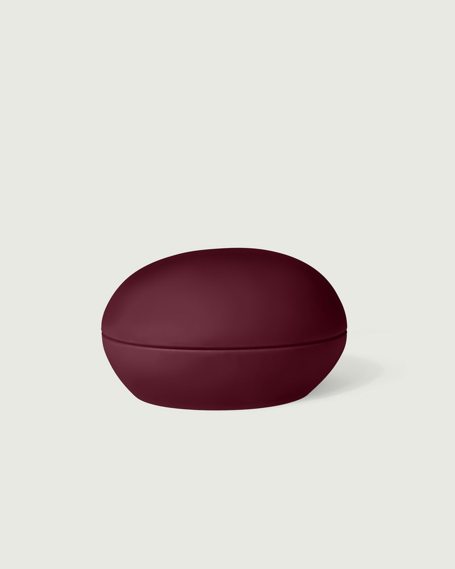 Sunnies Flask  pebble cap purple front