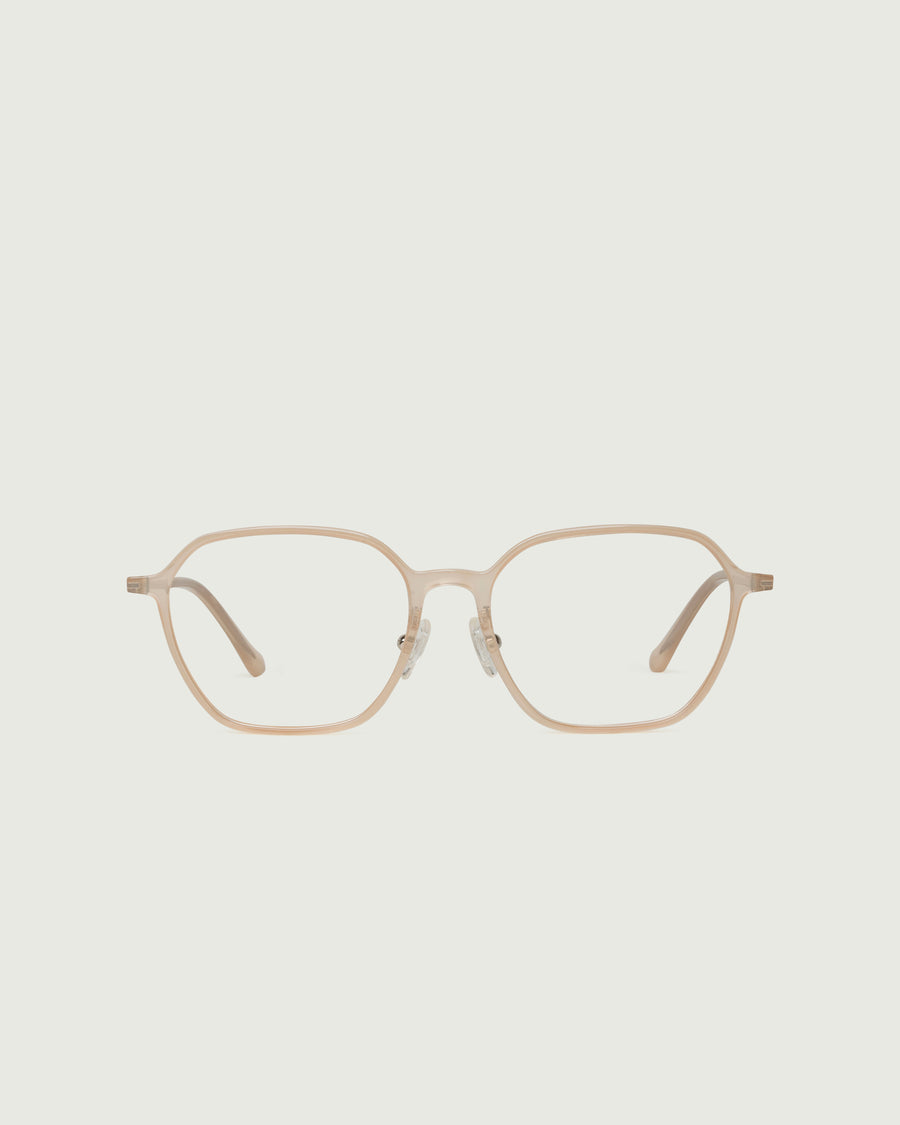 Helsinki+ Eyeglasses square nude plant-based plastic front