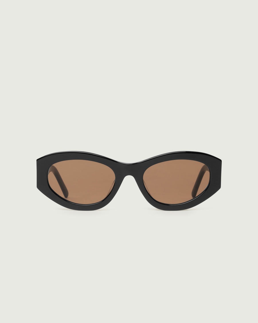 Alba Sunglasses cateye brown acetate front