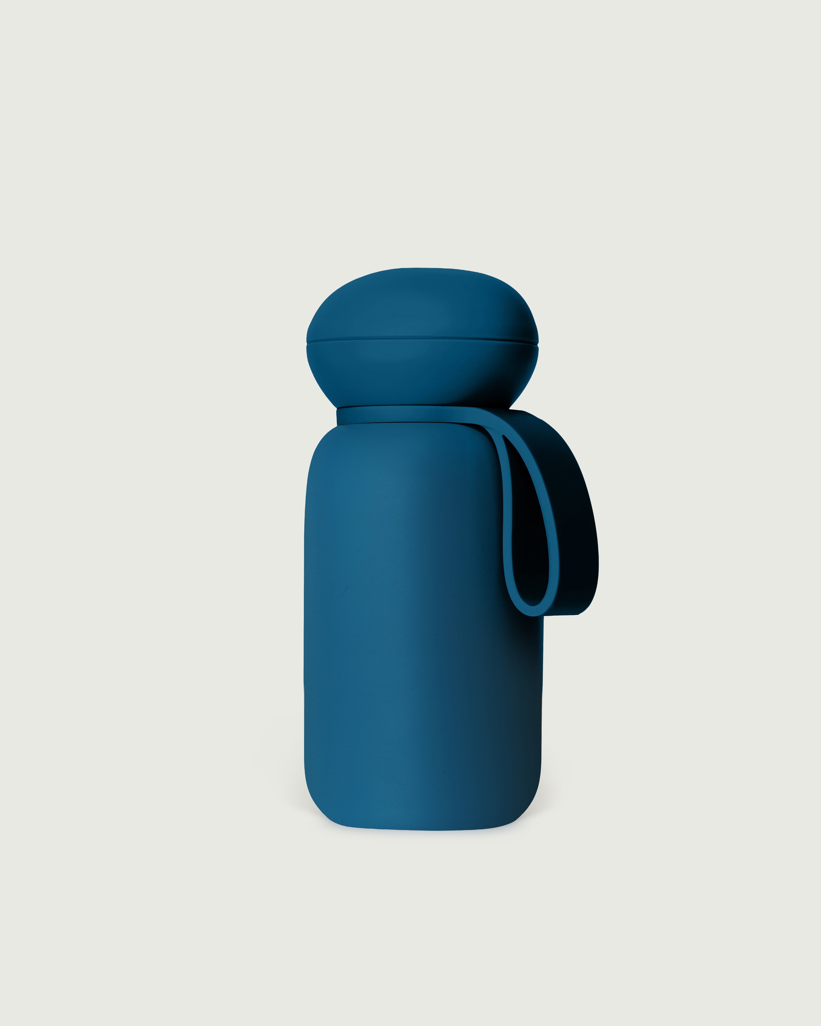 Blueberry-16oz::Sunnies Flask Tumbler blue  front