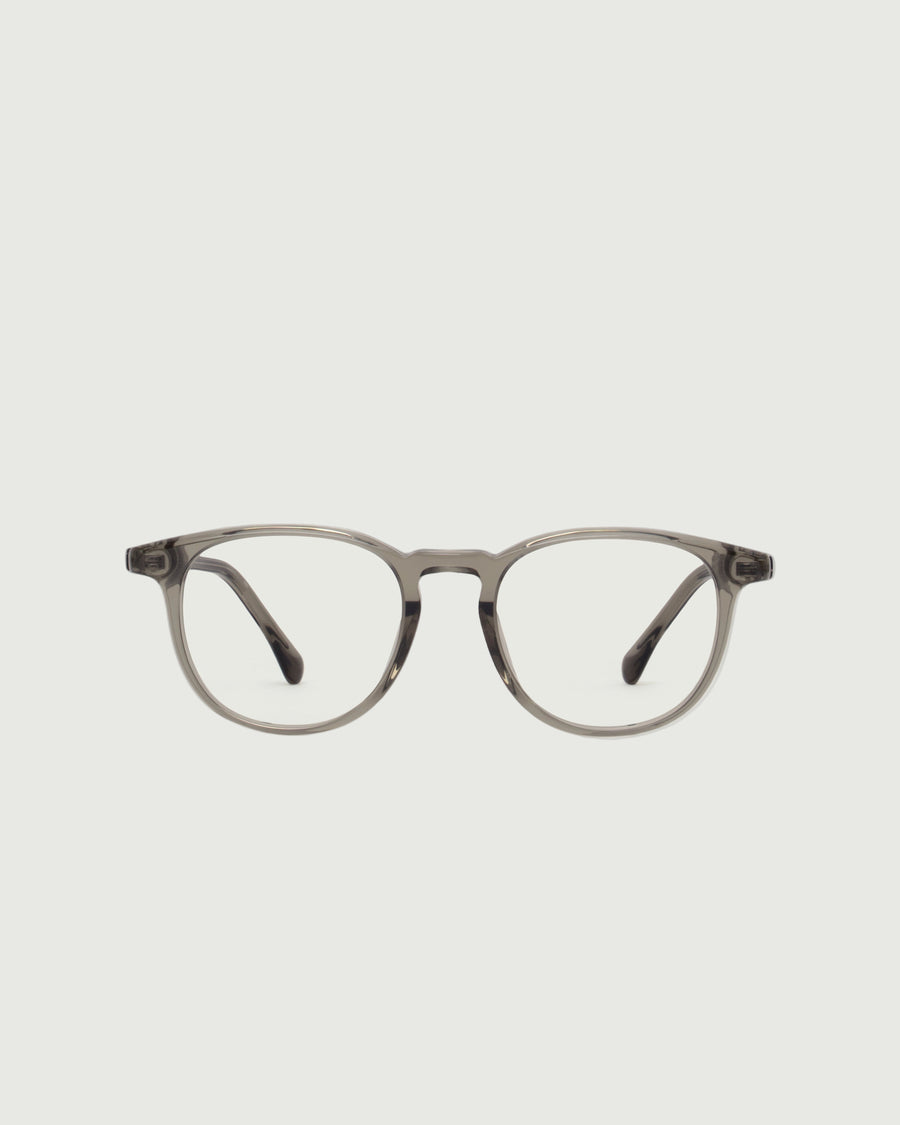 Miller Eyeglasses round Gray acetate front