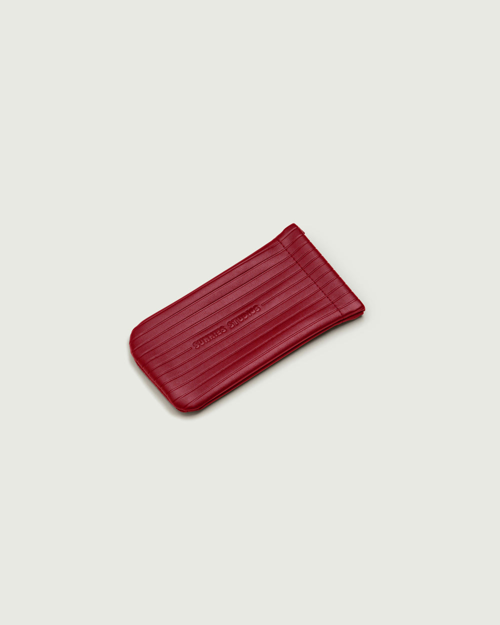 Boysenberry::Ribbed Sac Eyewear case pink  top
