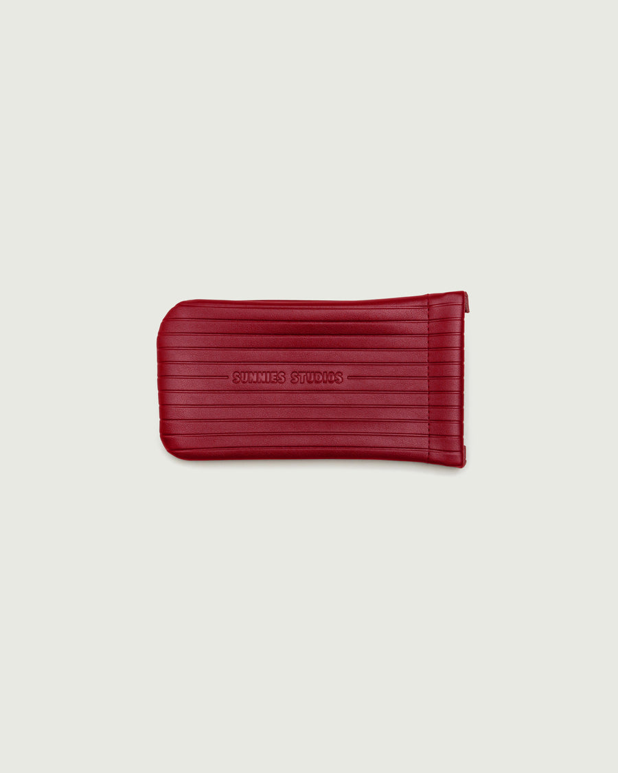 Ribbed Sac Eyewear case pink  front