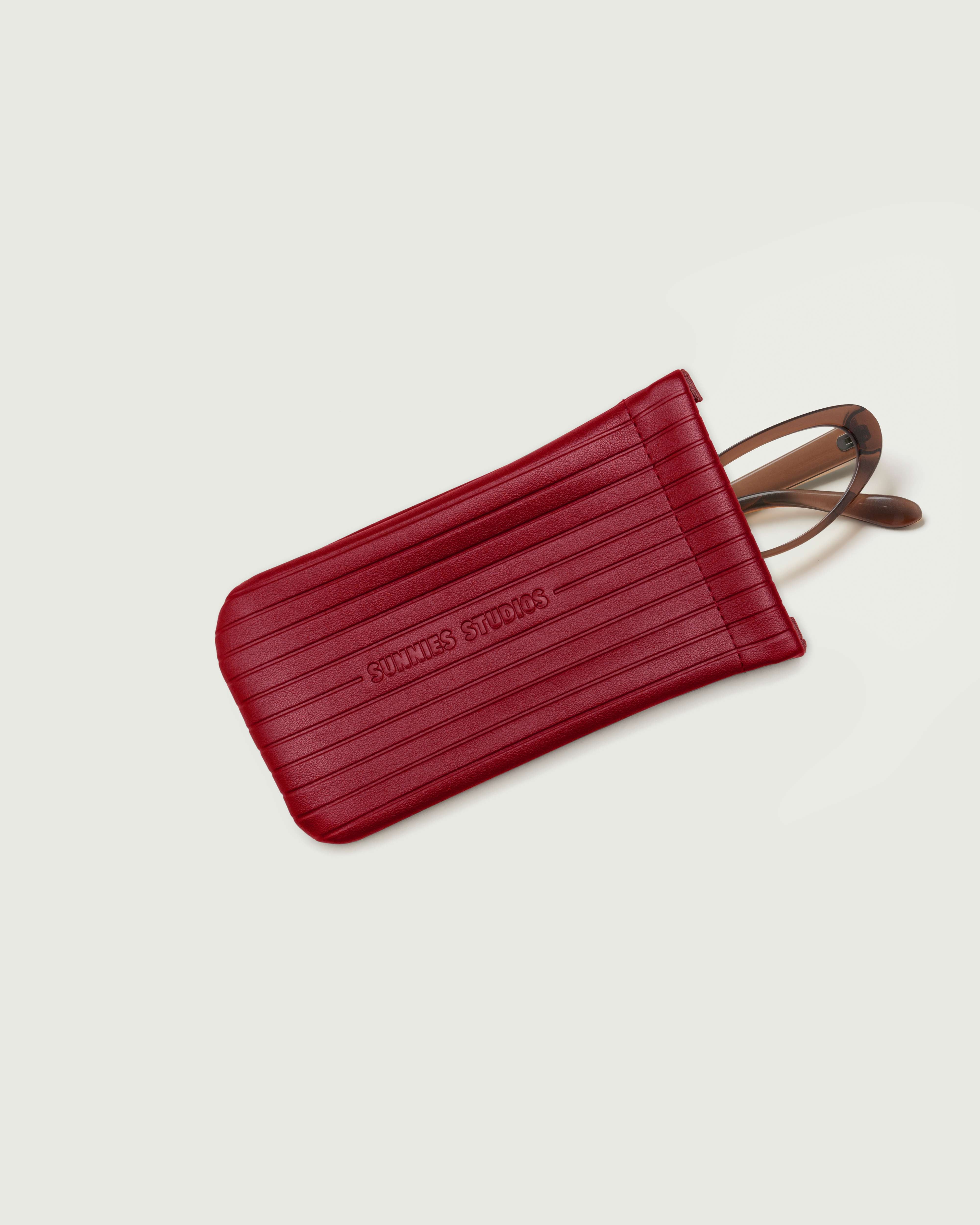 Ribbed Sac Eyewear case pink