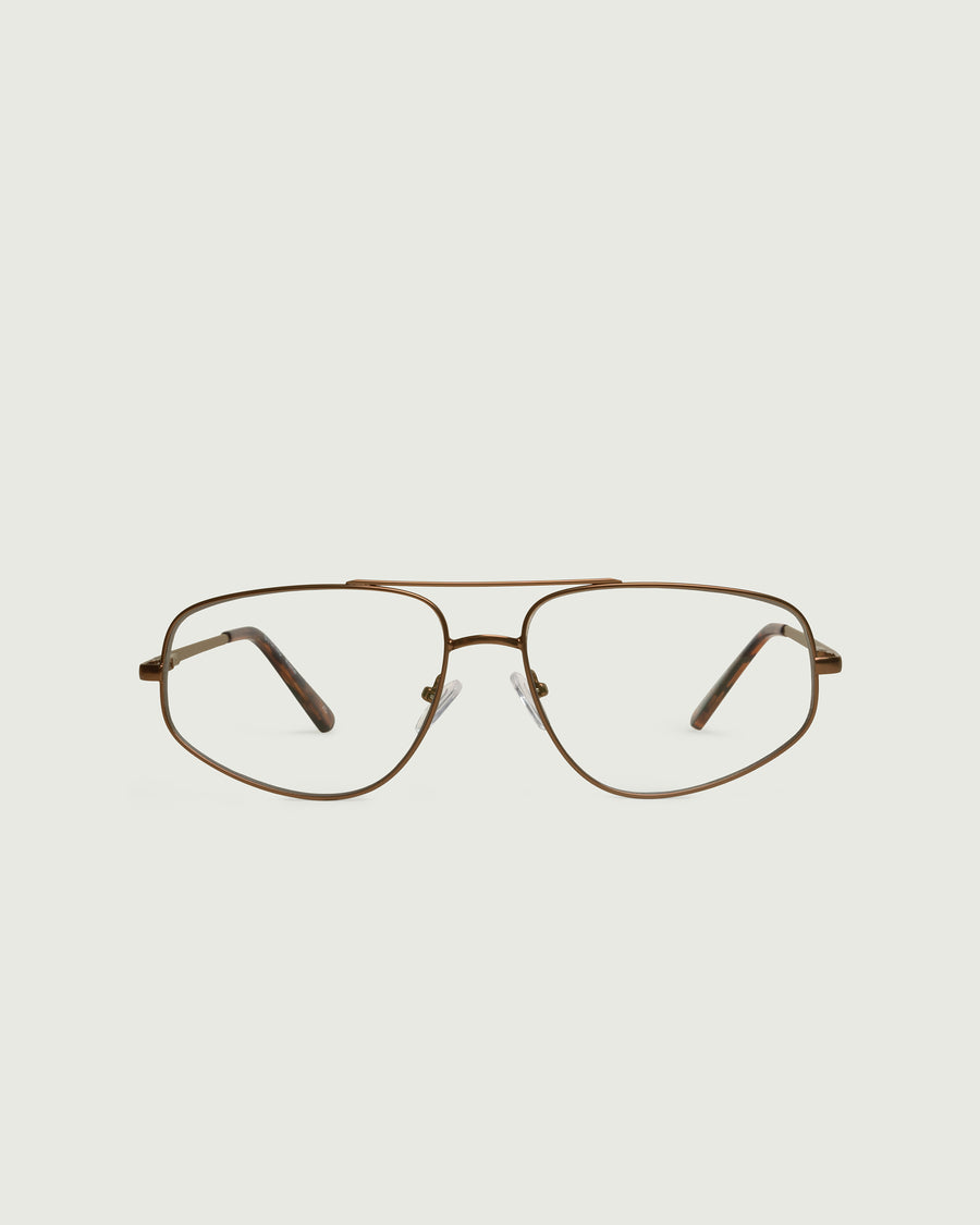 Rome Anti-Radiation Glassespilot brown  metal front