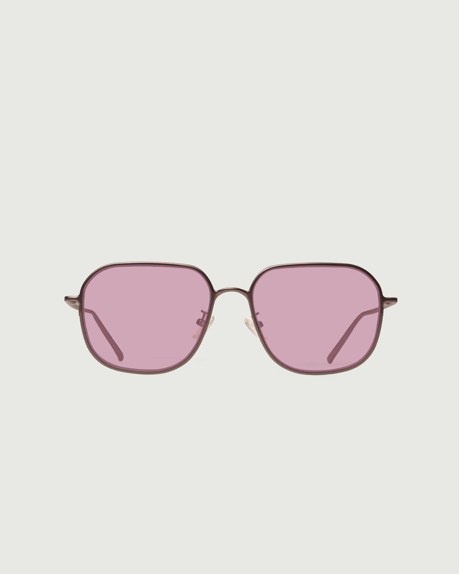 Pascal Eyeglasses square Brown metal front