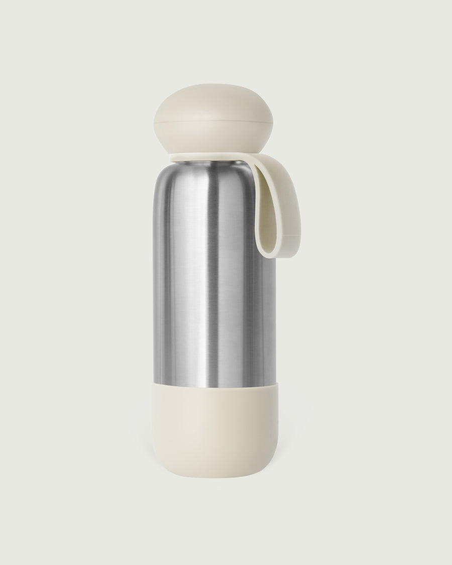 Flask Tumbler Bottle gray  front