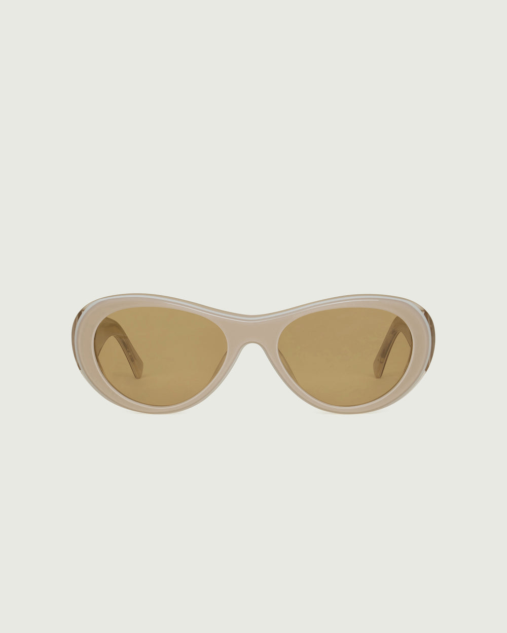 Cashmere ::Brooke Sunglasses pilot white  acetate front