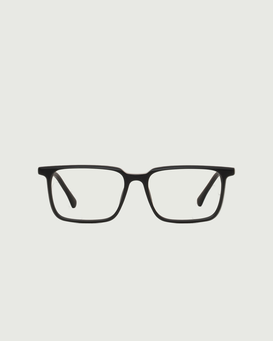 Buddy Eyeglasses rectangle Black acetate front