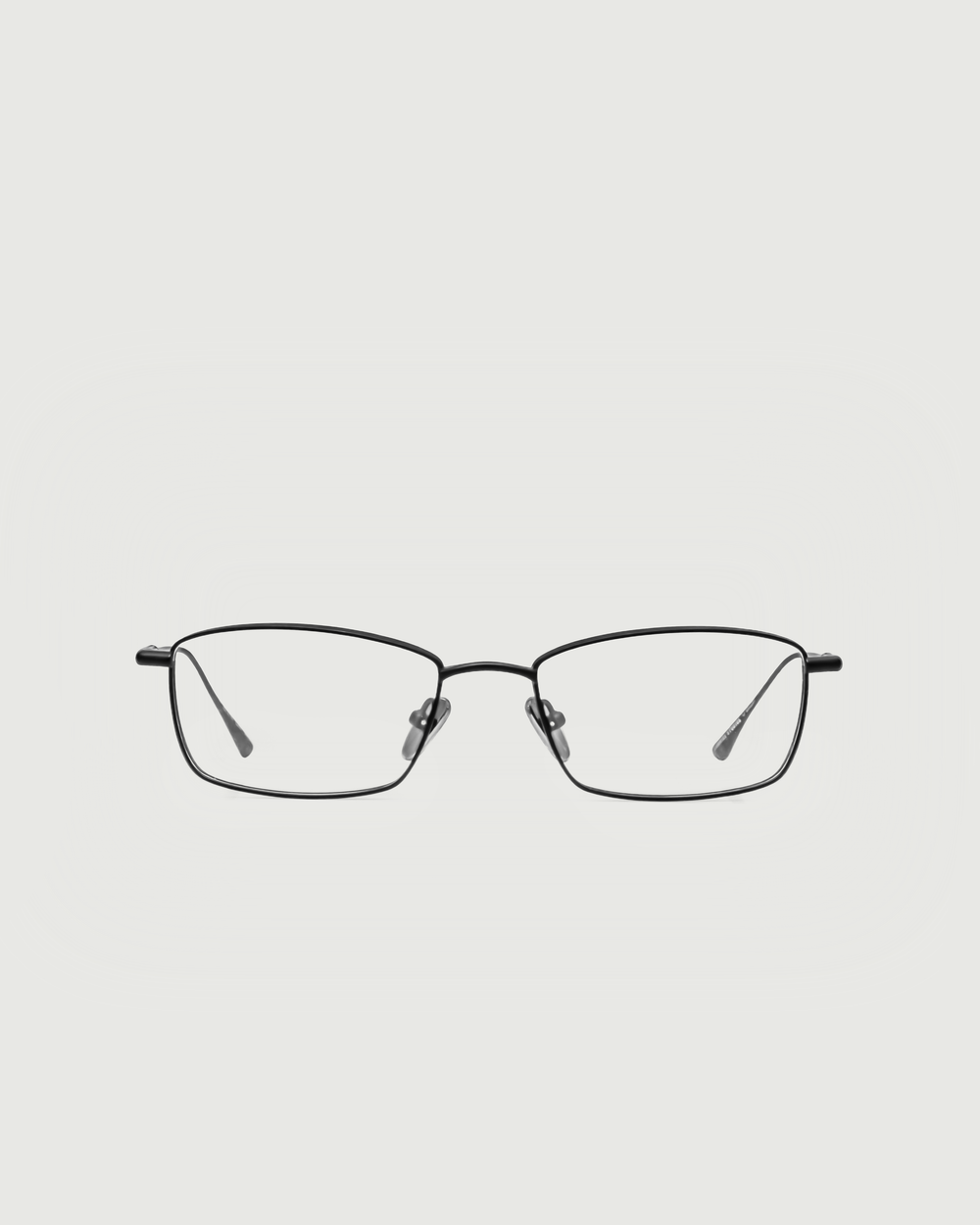 Charcoal::Eddie Eyeglasses rectangle black titanium front