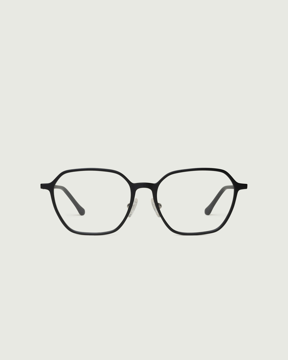 Charcoal::Helsinki+ Eyeglasses square black plant-based plastic front