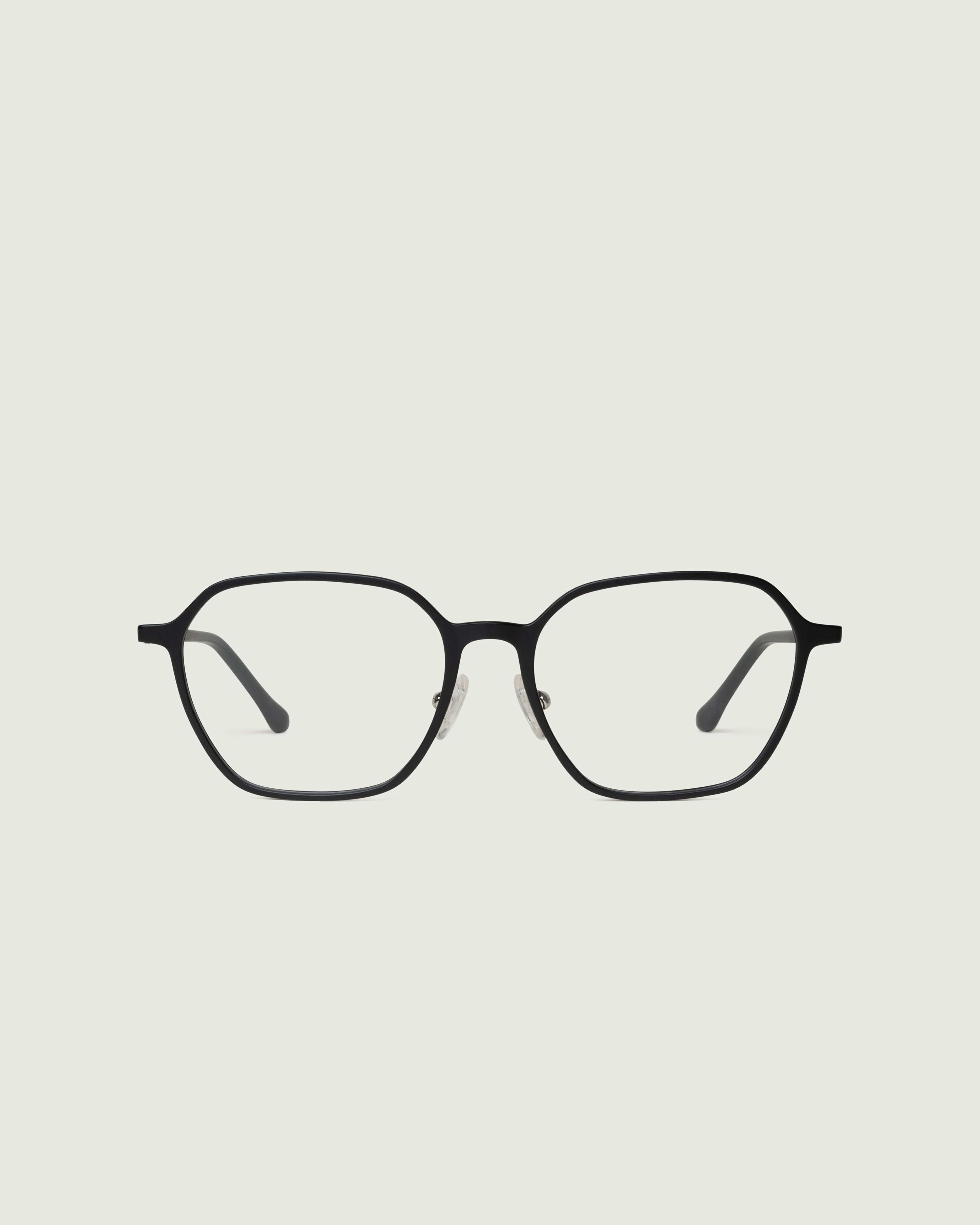 Charcoal::Helsinki+ Eyeglasses square black plant-based plastic front