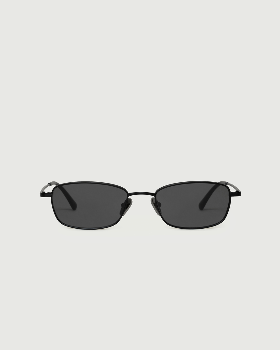 Smith Sunglasses rectangle Black metal front