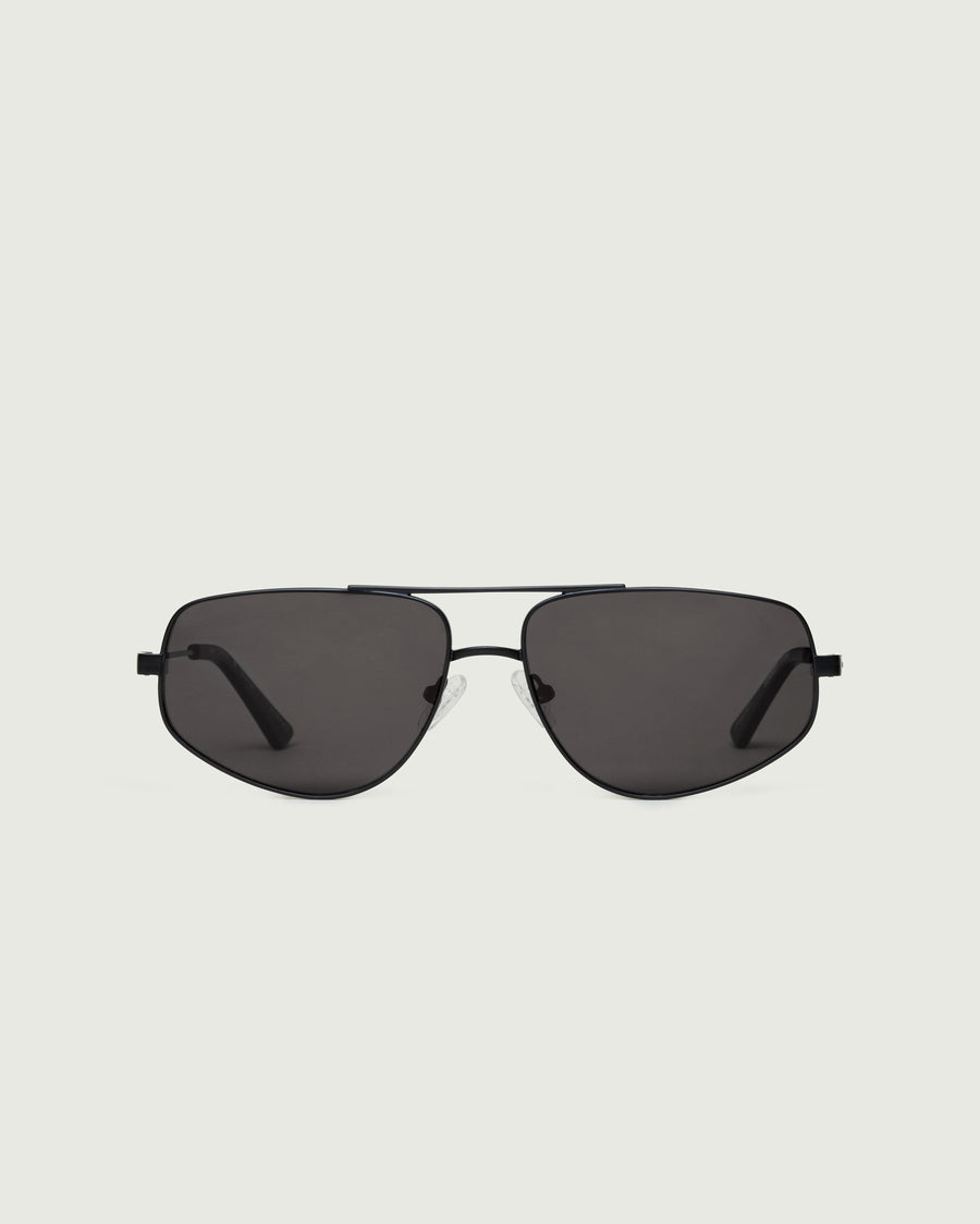 Rome Sunglasses pilot black metal front