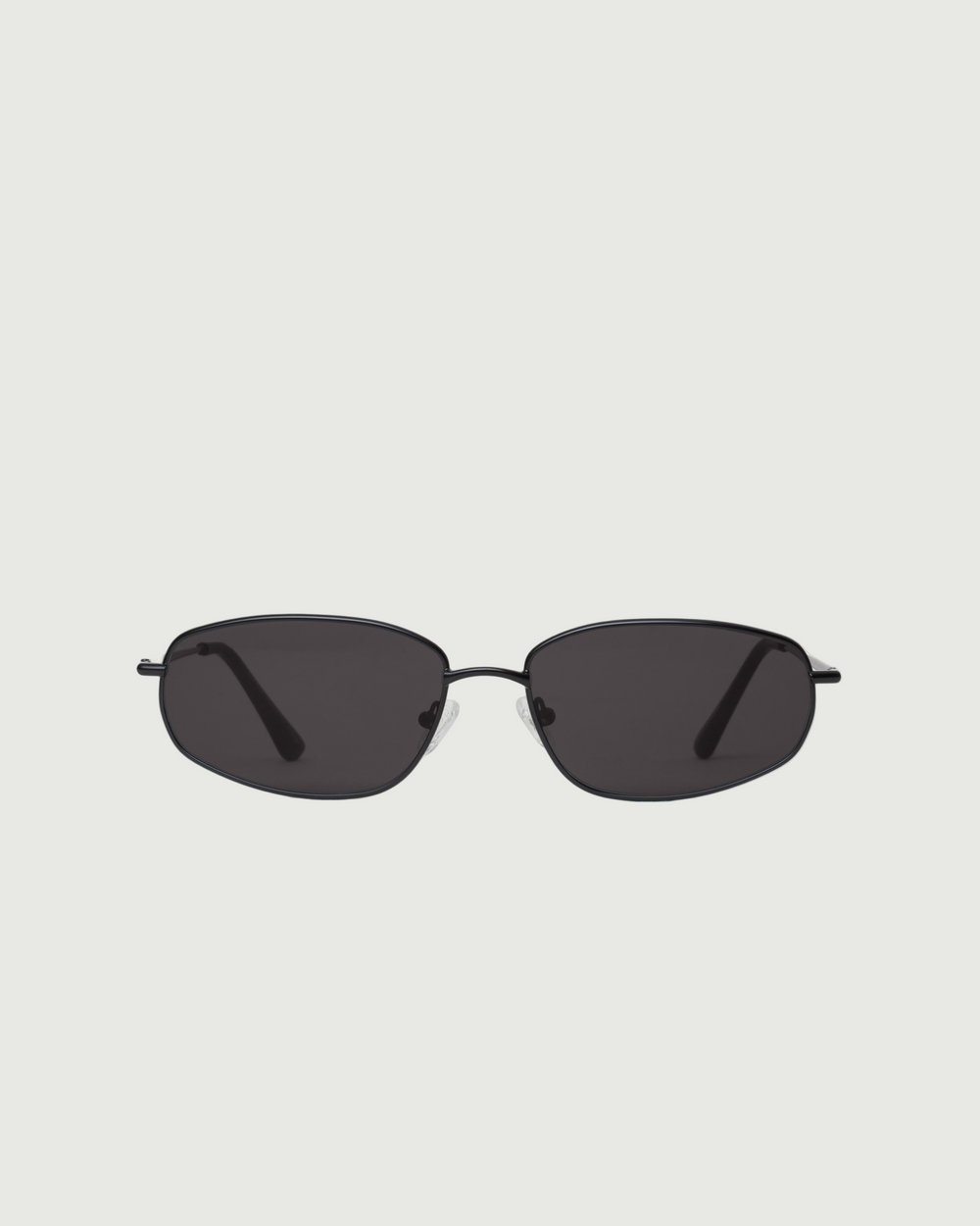 Charcoal::Ryder Wide Sunglasses rectangle Black metal front