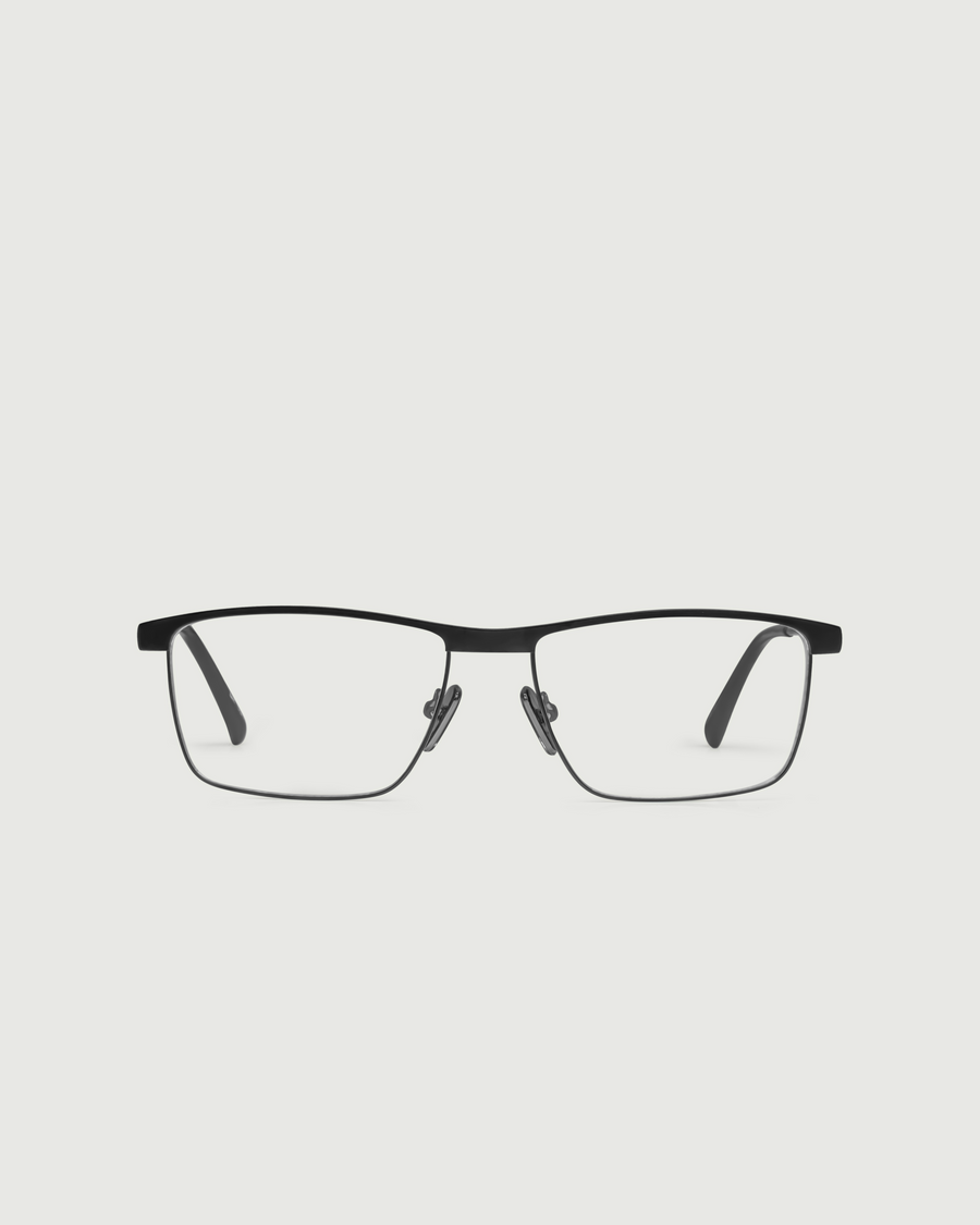 Elliot Eyeglasses Rectangle Black metal front