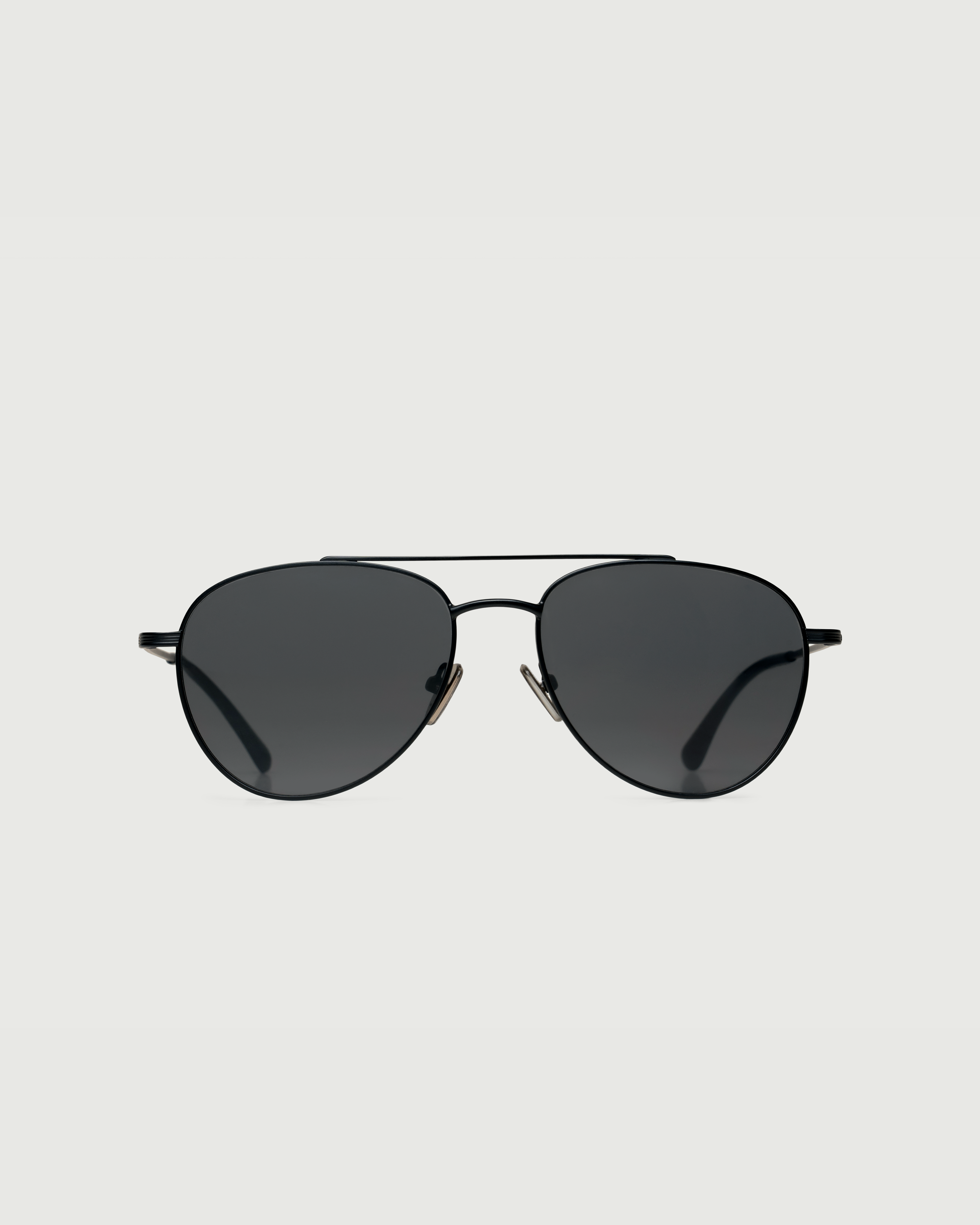Charcoal::Evan Sunglasses pilot black metal front