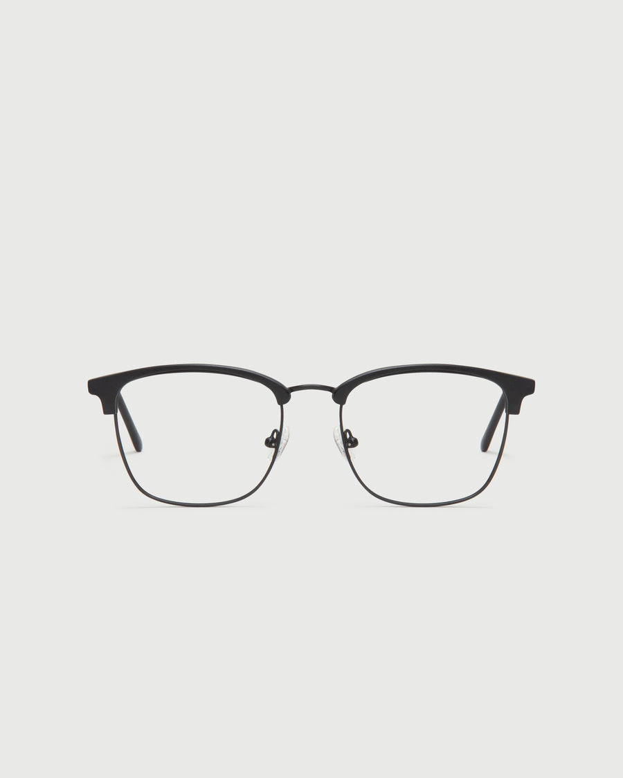 Nash Eyeglasses browline black plastic front