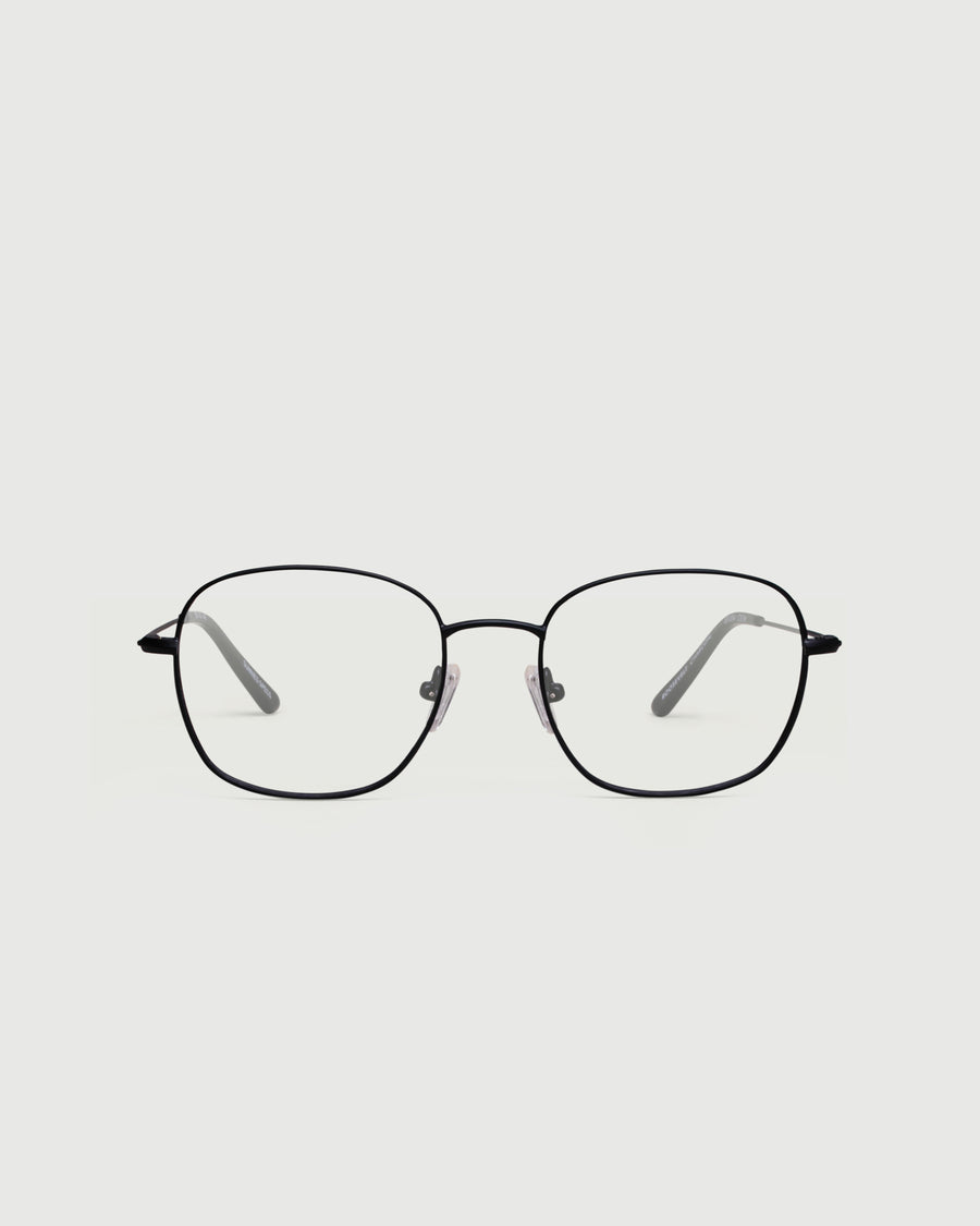 Roosevelt Eyeglasses square black metal front
