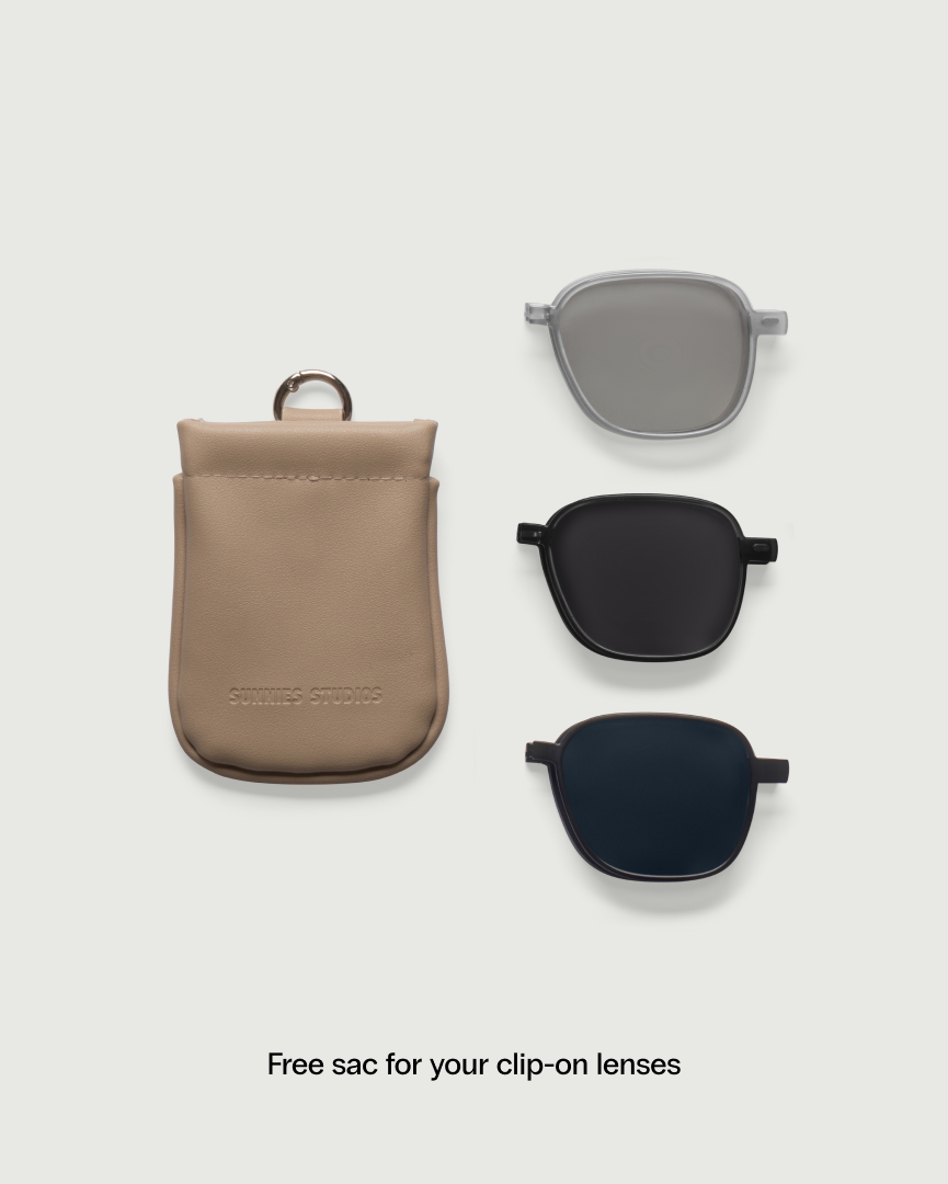 Chase Clip-Ons pilot Black metal lenses