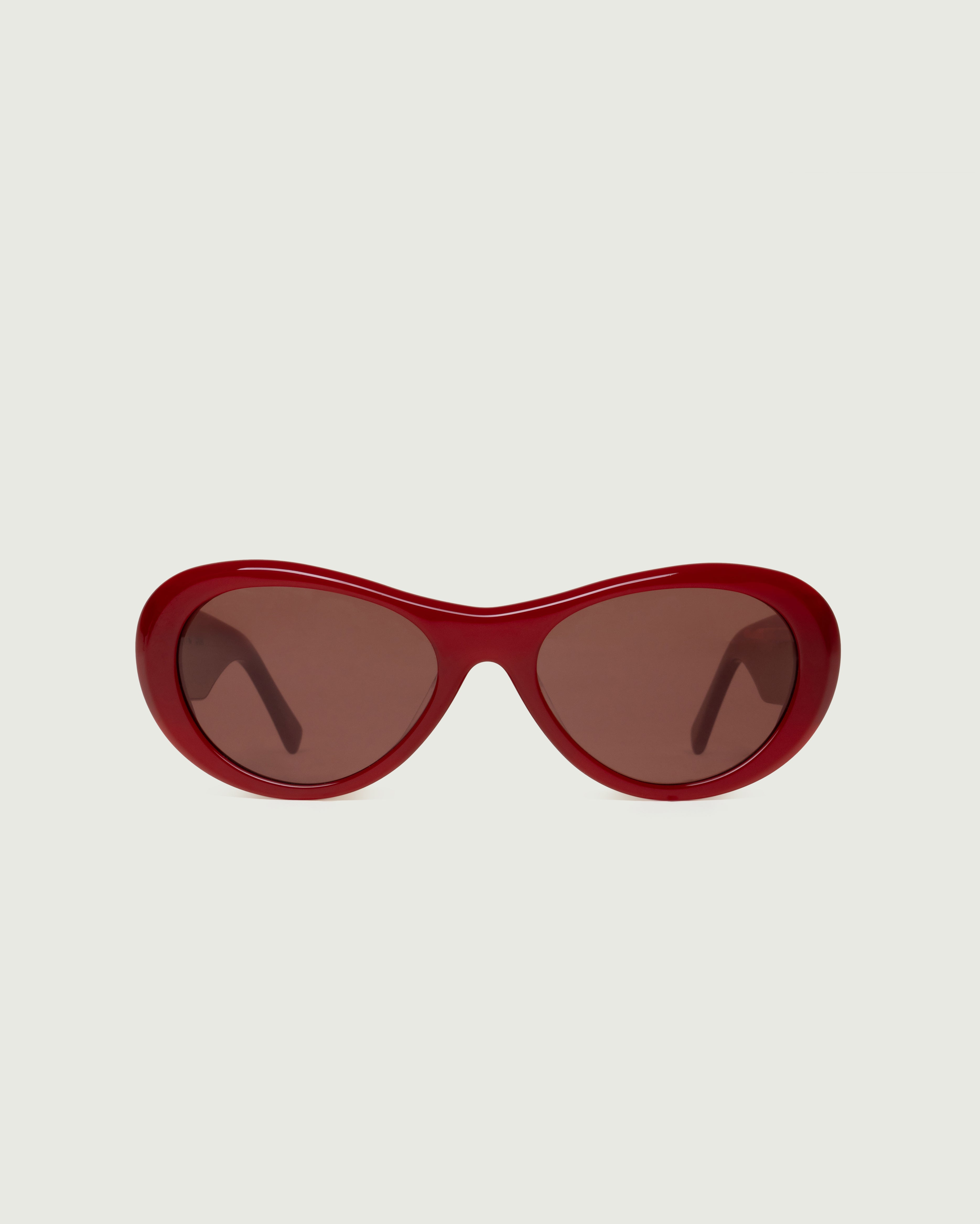 Cherry::Brooke Sunglasses pilot red acetate front