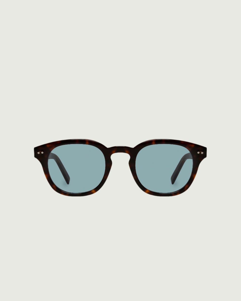 Classic Tort Bluebird::Hugh Sunglasses round Tort acetate front