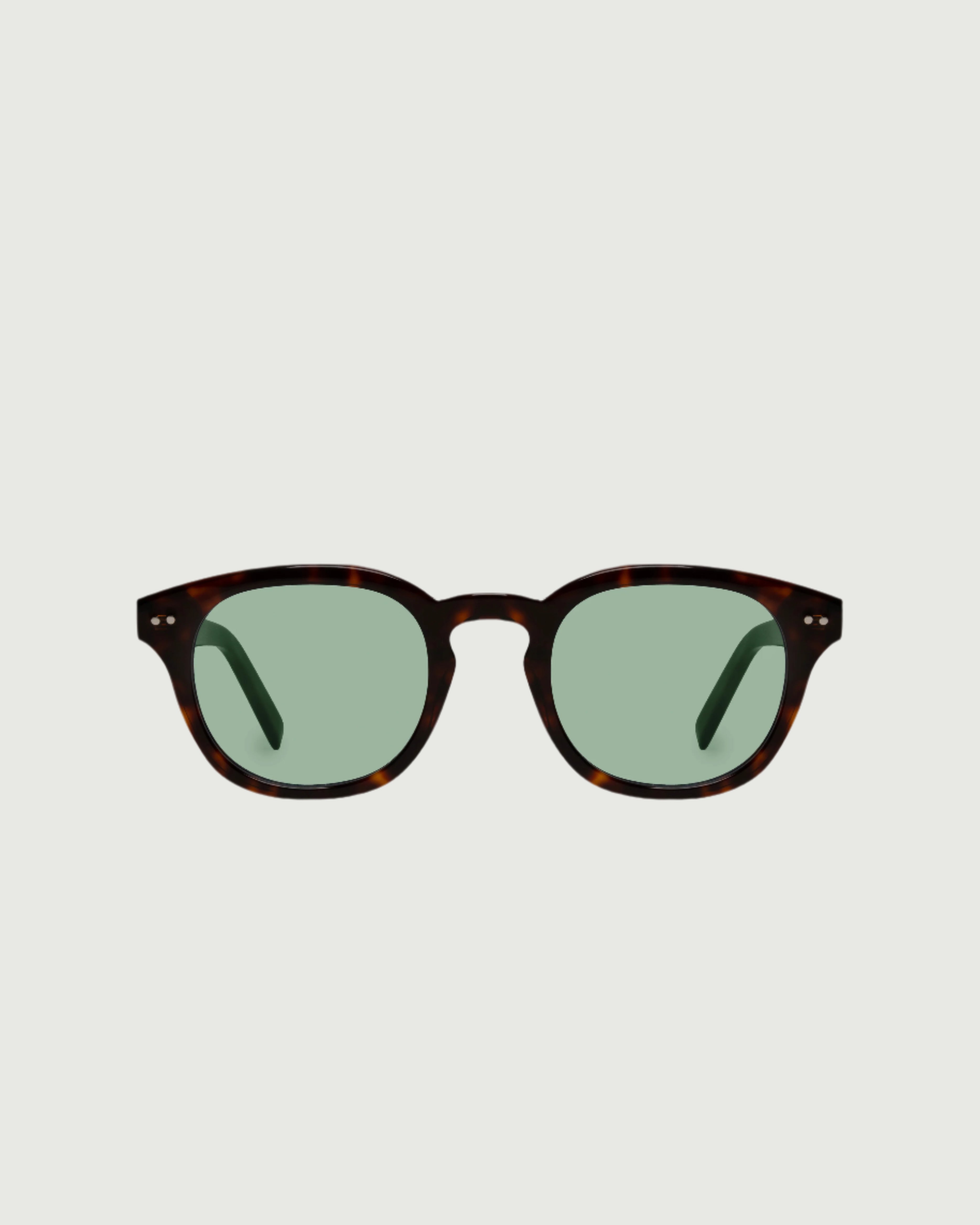 Classic Tort Dill::Hugh Sunglasses round Tort acetate front