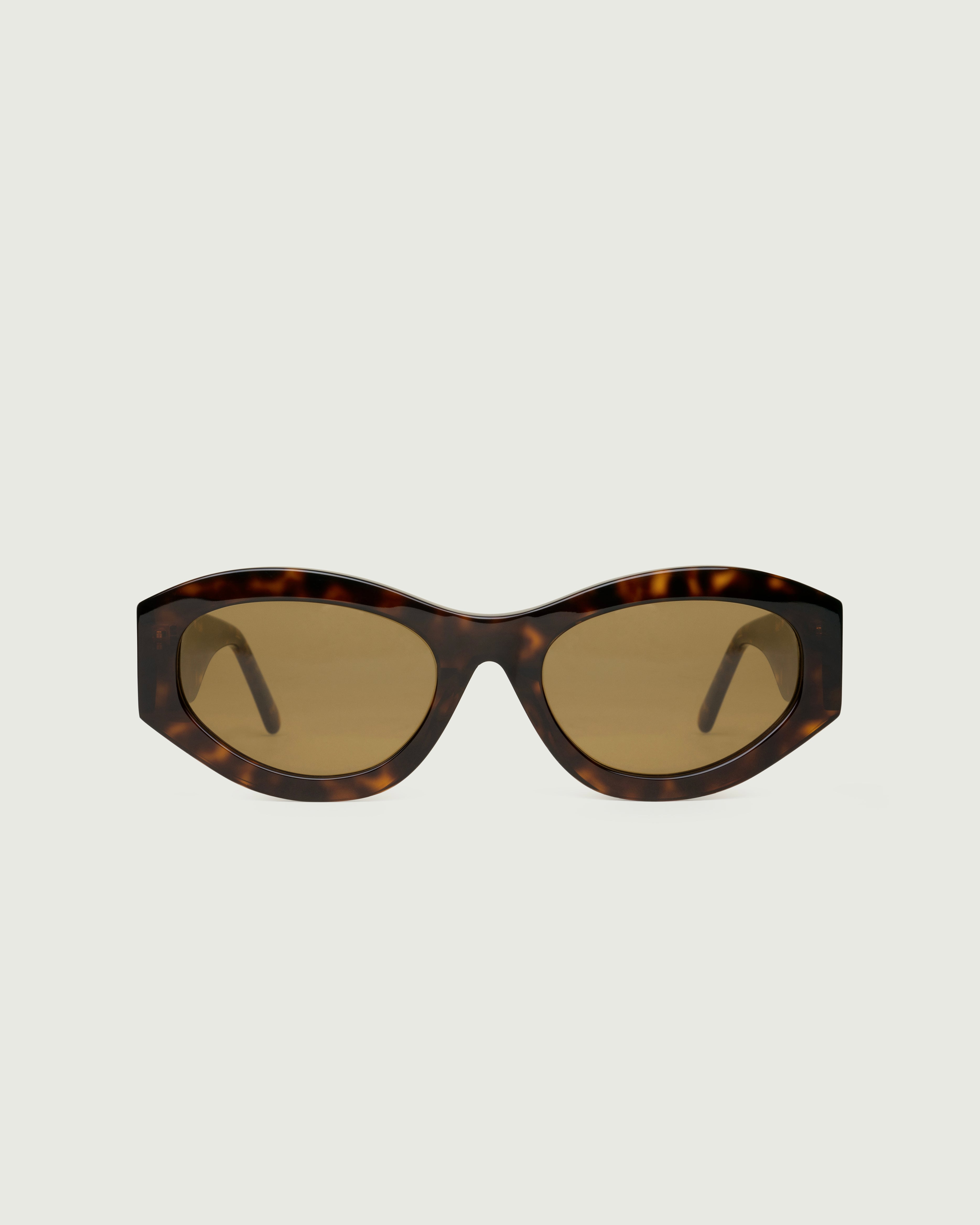 Classic Tort::Alba Sunglasses cateye tort acetate front