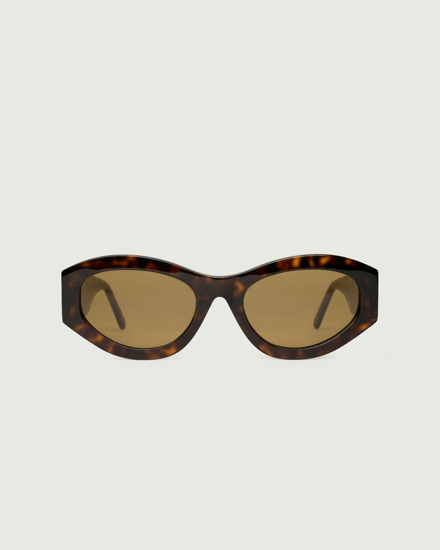 Alba Sunglasses cateye tort acetate front