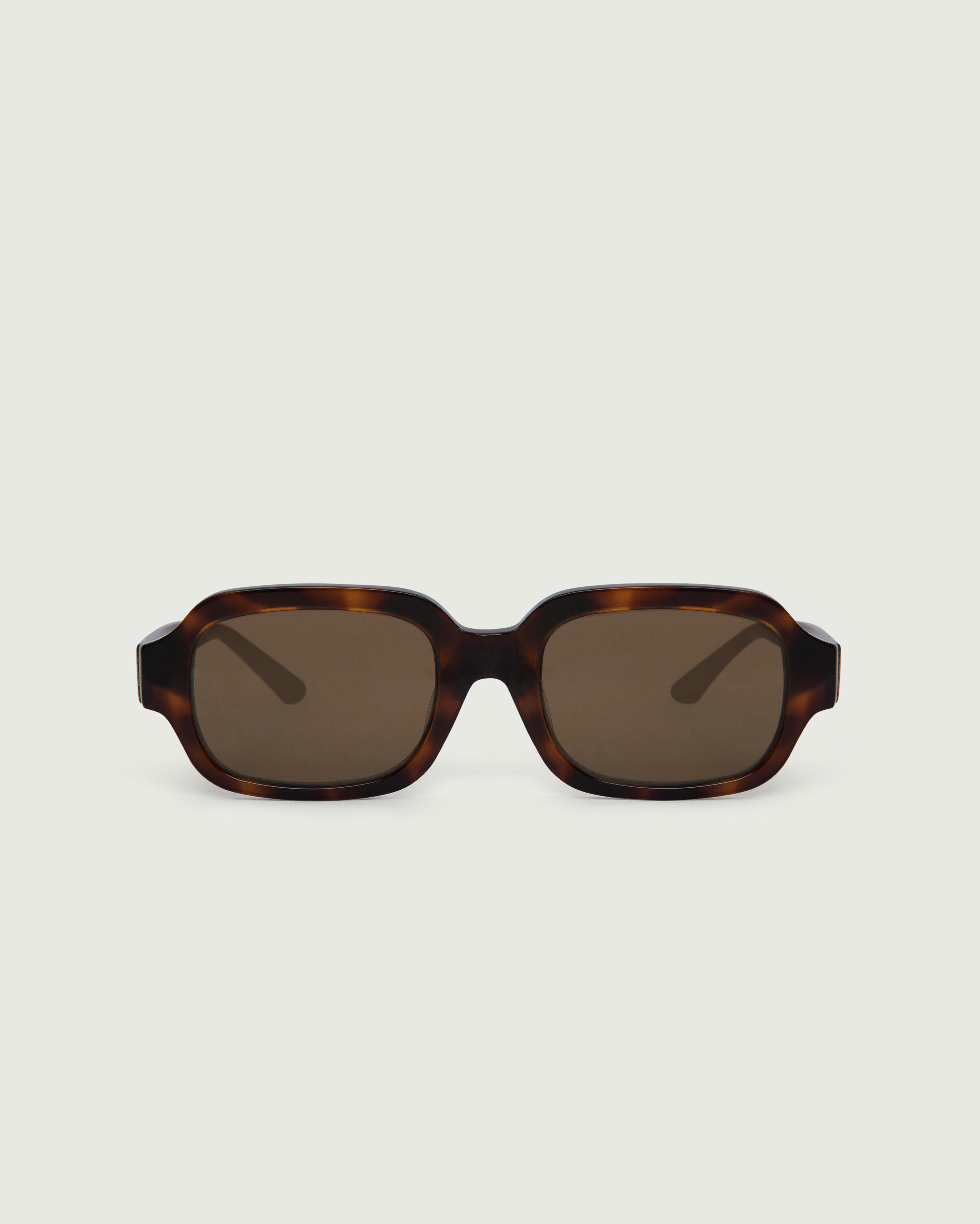 Classic Tort::Bobbi Sunglasses square tort bioacetate front 