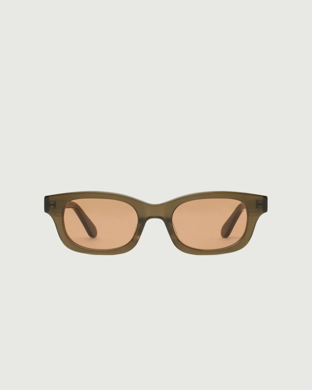 Clover::Dane Sunglasses rectangle Green acetate front