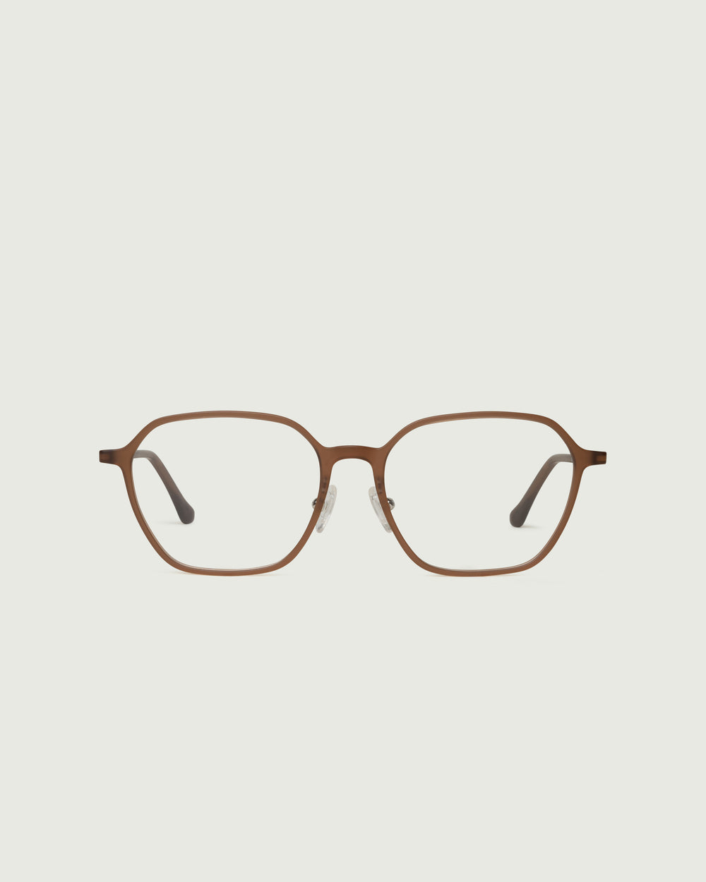Coffee::Helsinki+ Eyeglasses square brown  plant-based plastic front
