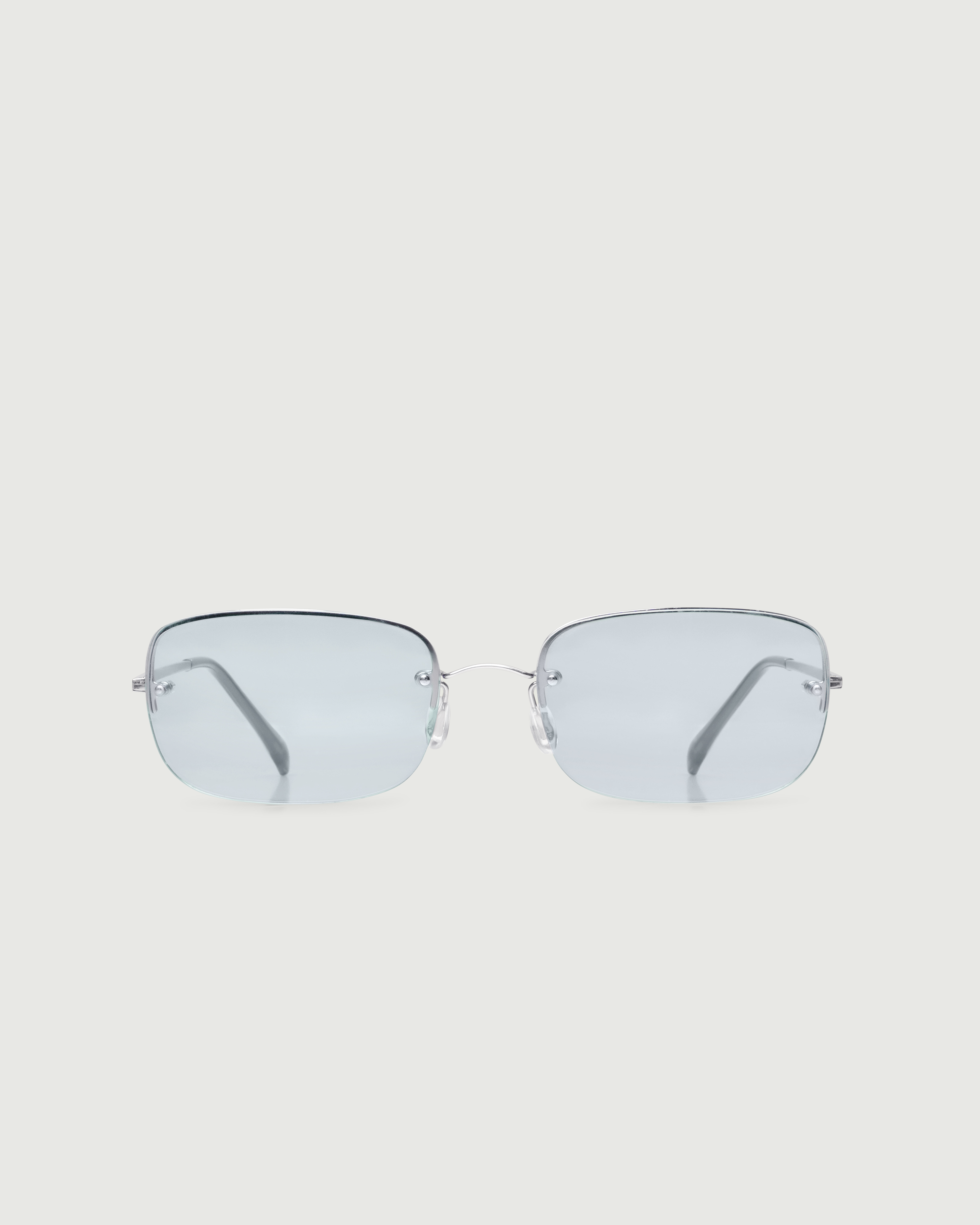 Coin Frost::Stevie Sunglasses rectangle silver metal front