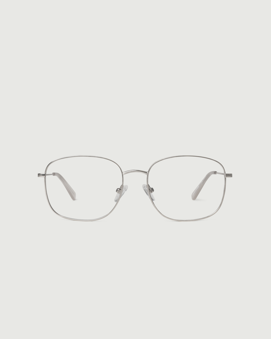 Henri Eyeglasses square gray metal front