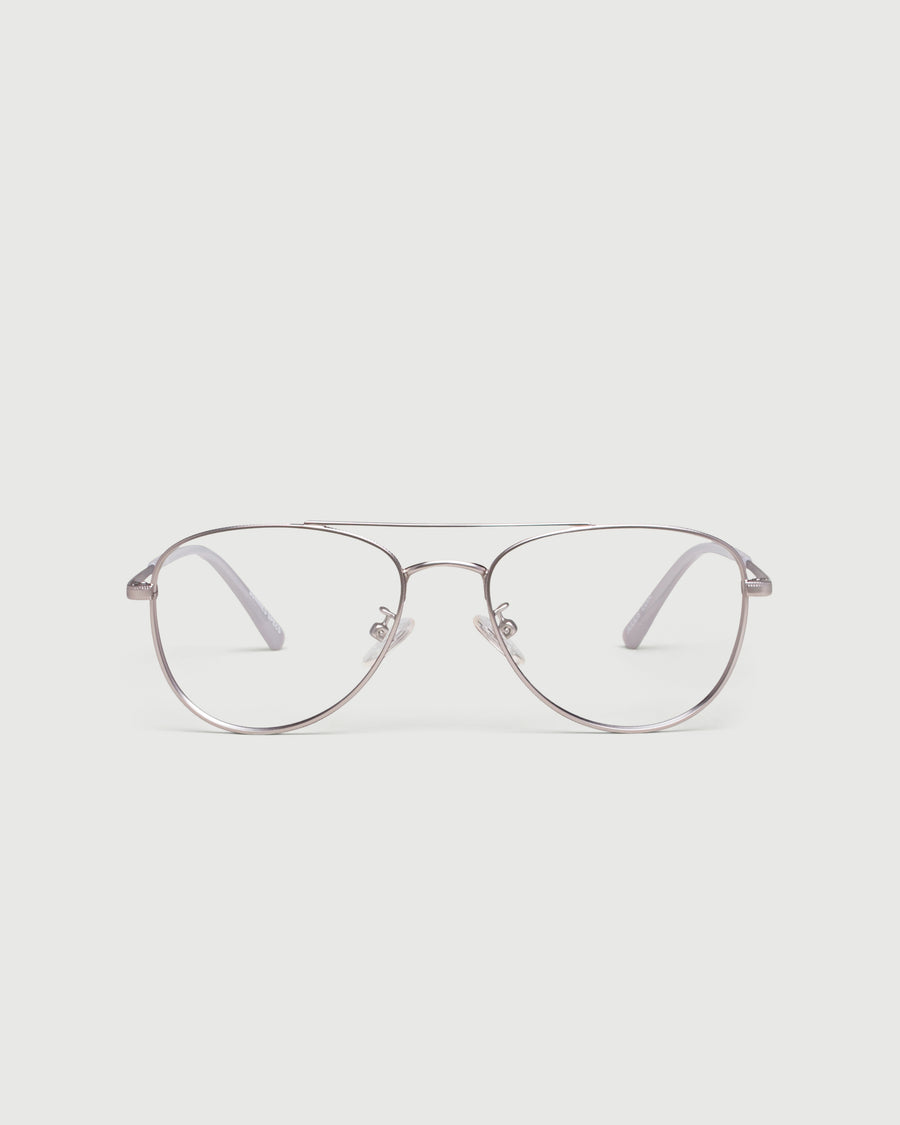 Julius Eyeglasses pilot gray metal front
