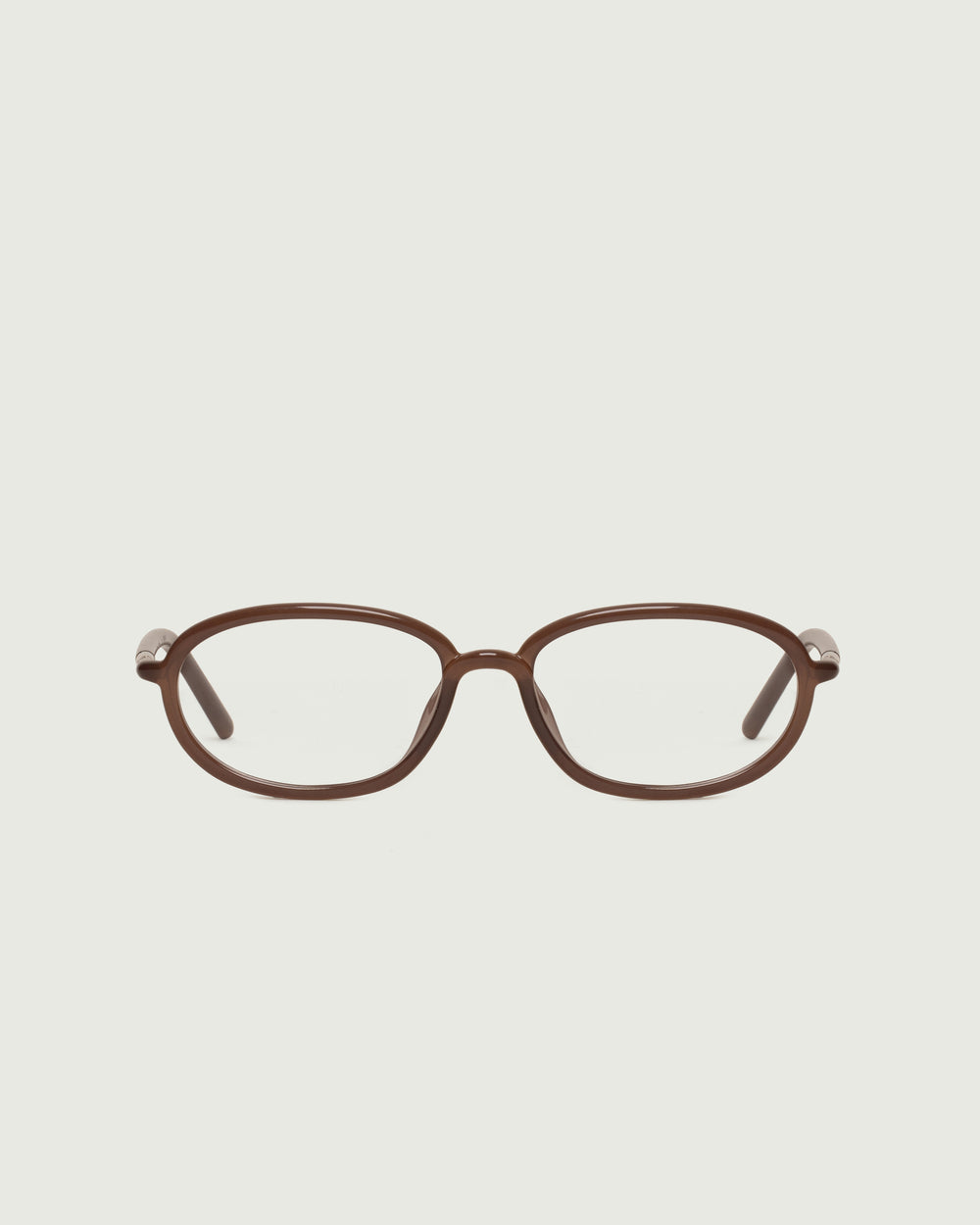Cortado::Arden Eyeglasses oval Brown castor seed front