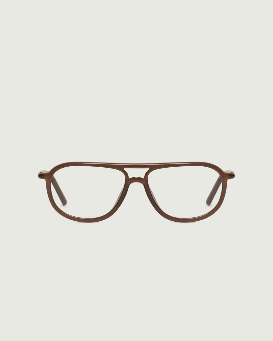 Astrid Eyeglasses pilot Brown castor seed front