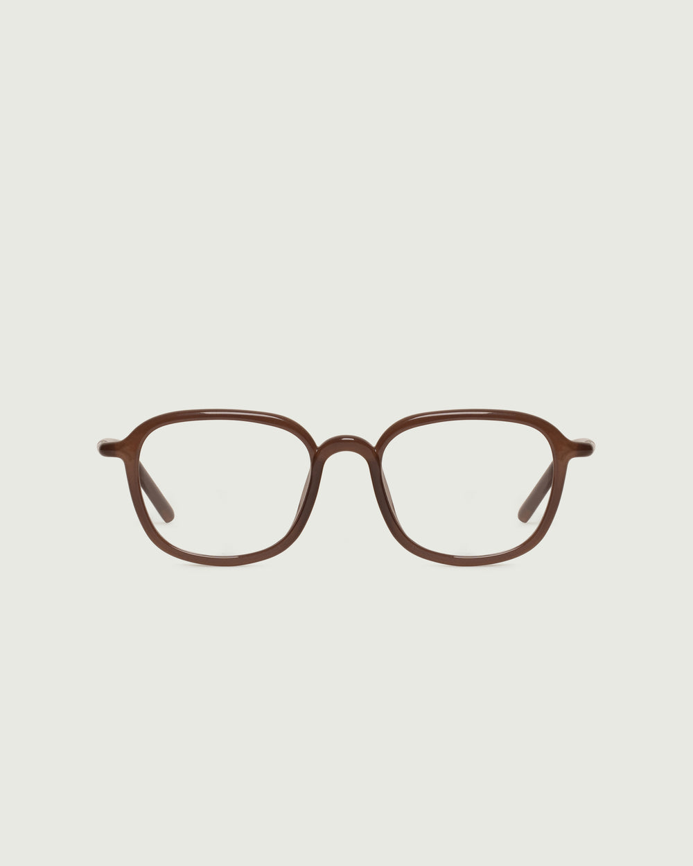 Cortado::Daria Eyeglasses square Brown castor seed front
