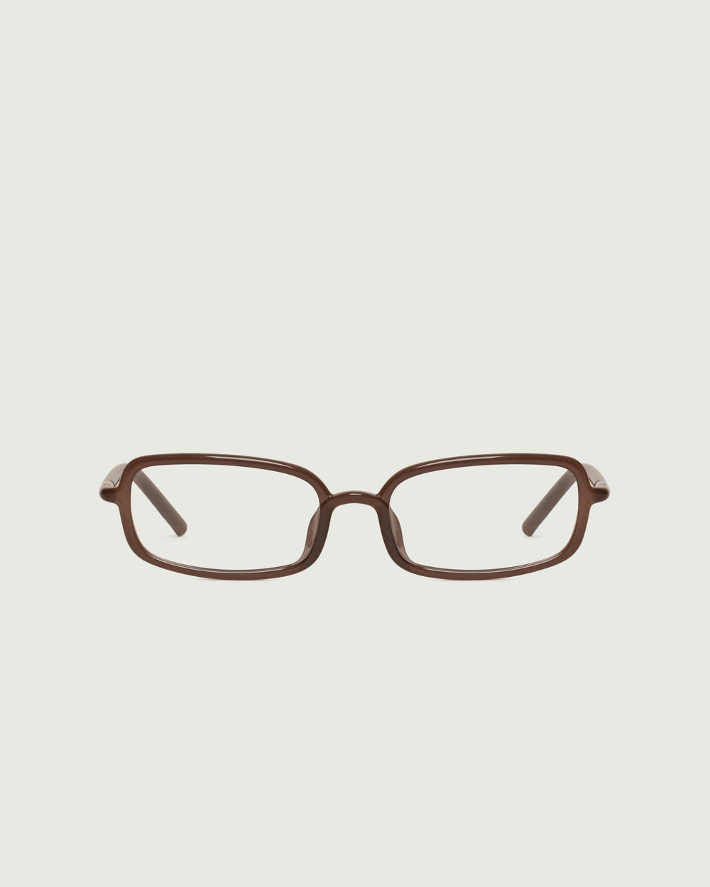Cortado::Oliver Eyeglasses rectangle Brown castor seed front